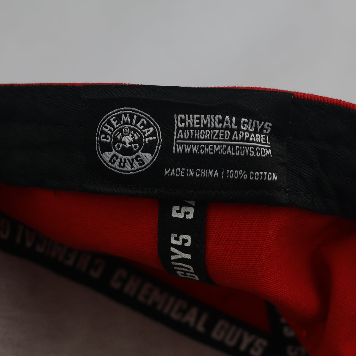 Thrifted Chemical Guys Red Embroidered Snapback Cap (58-60cm) | 10640