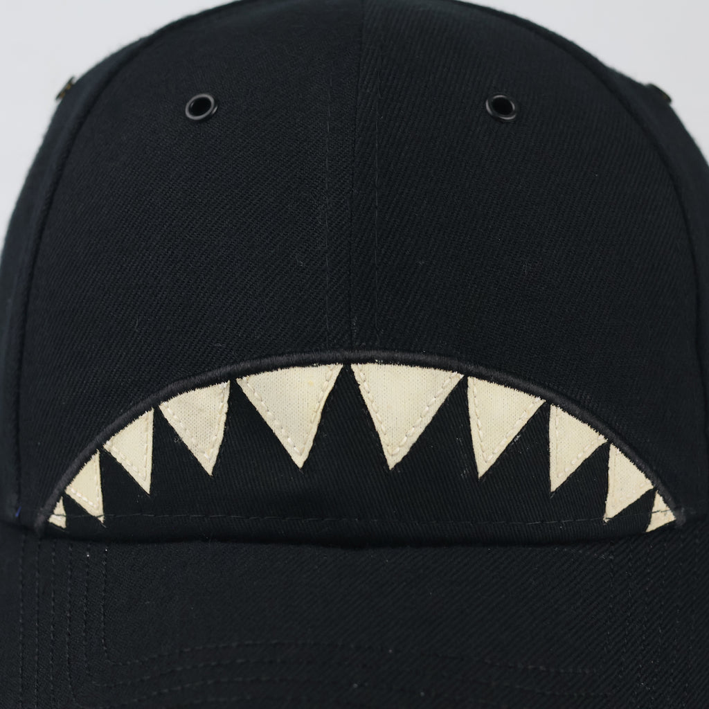 Vintage Elstinko Korean Streetwear Cap - Black Shark Mouth Hat