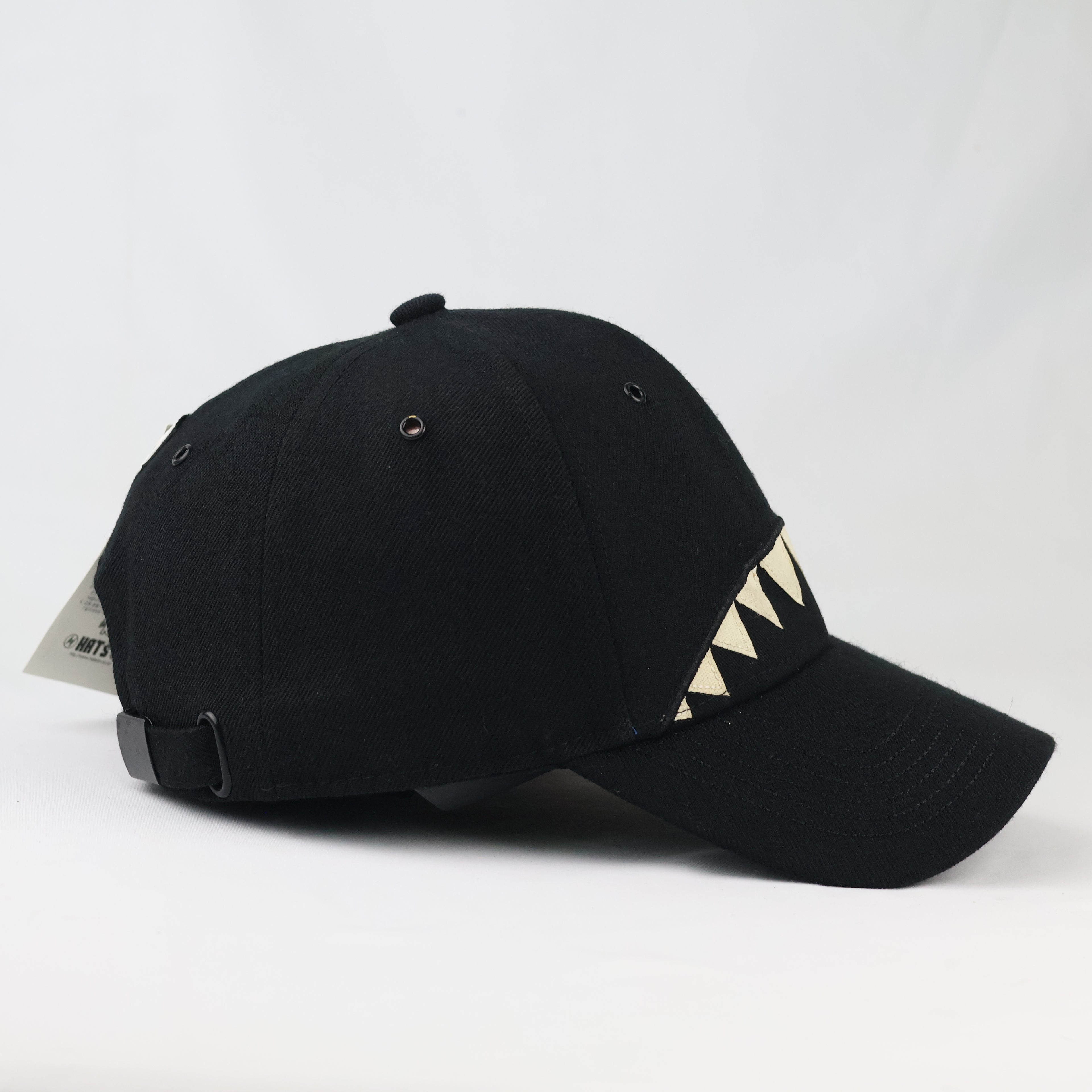 Vintage Elstinko Korean Streetwear Cap - Black Shark Mouth Hat