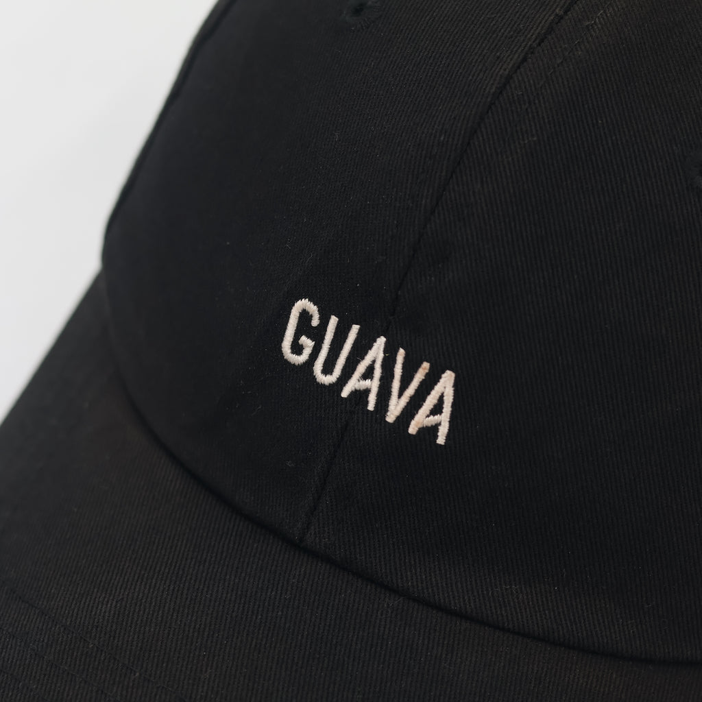 Loevenich Street Style "GUAVA" Thrifted Hat – Black Cap with Pierced Brim Detail