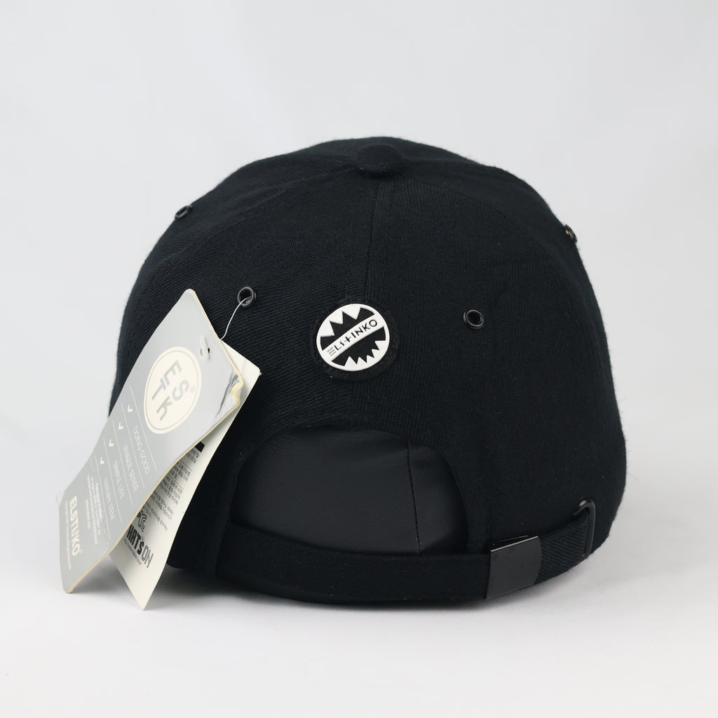 Vintage Elstinko Korean Streetwear Cap - Black Shark Mouth Hat