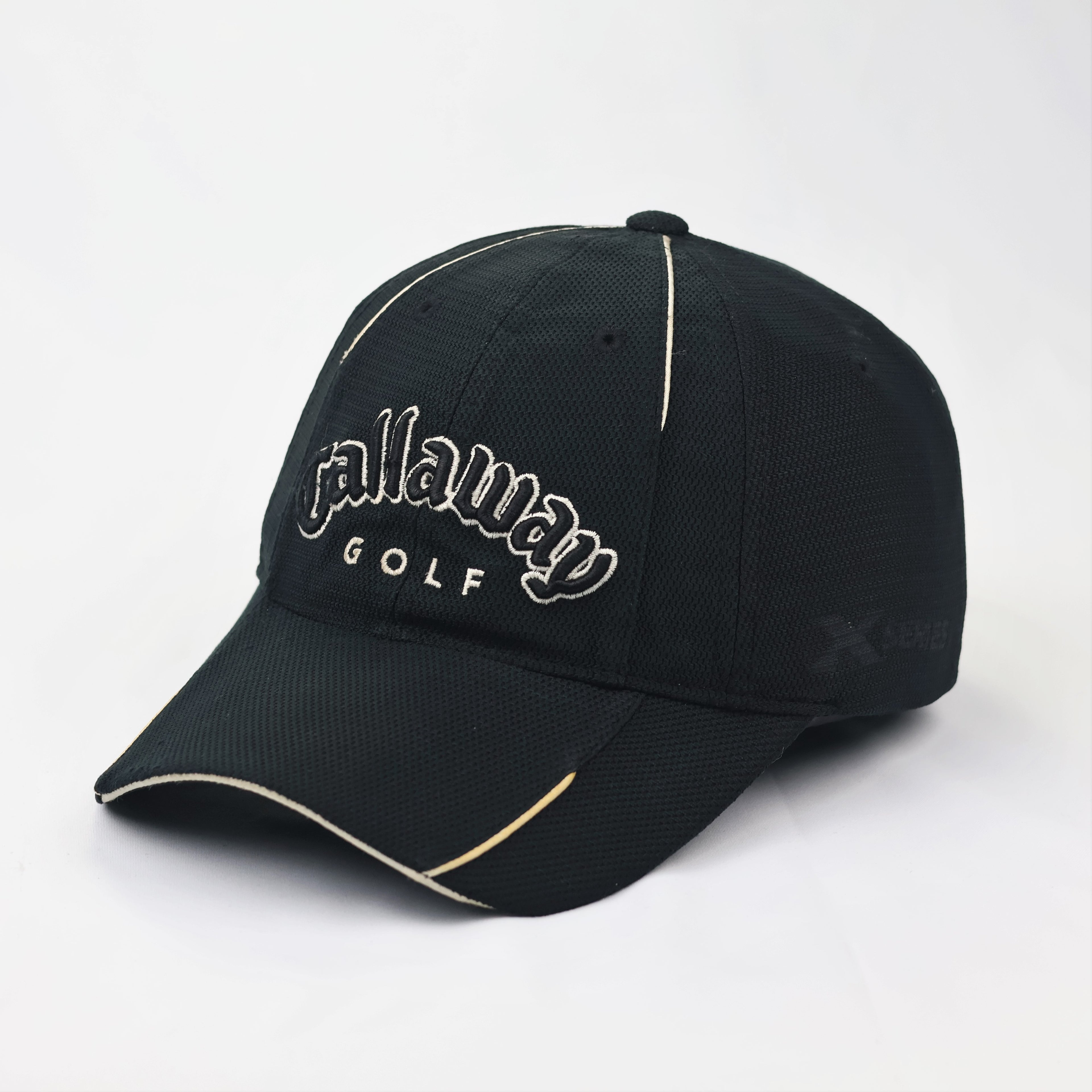 Callaway Golf X Series Thrifted Performance Cap – Black Micro-Mesh Sports Hat