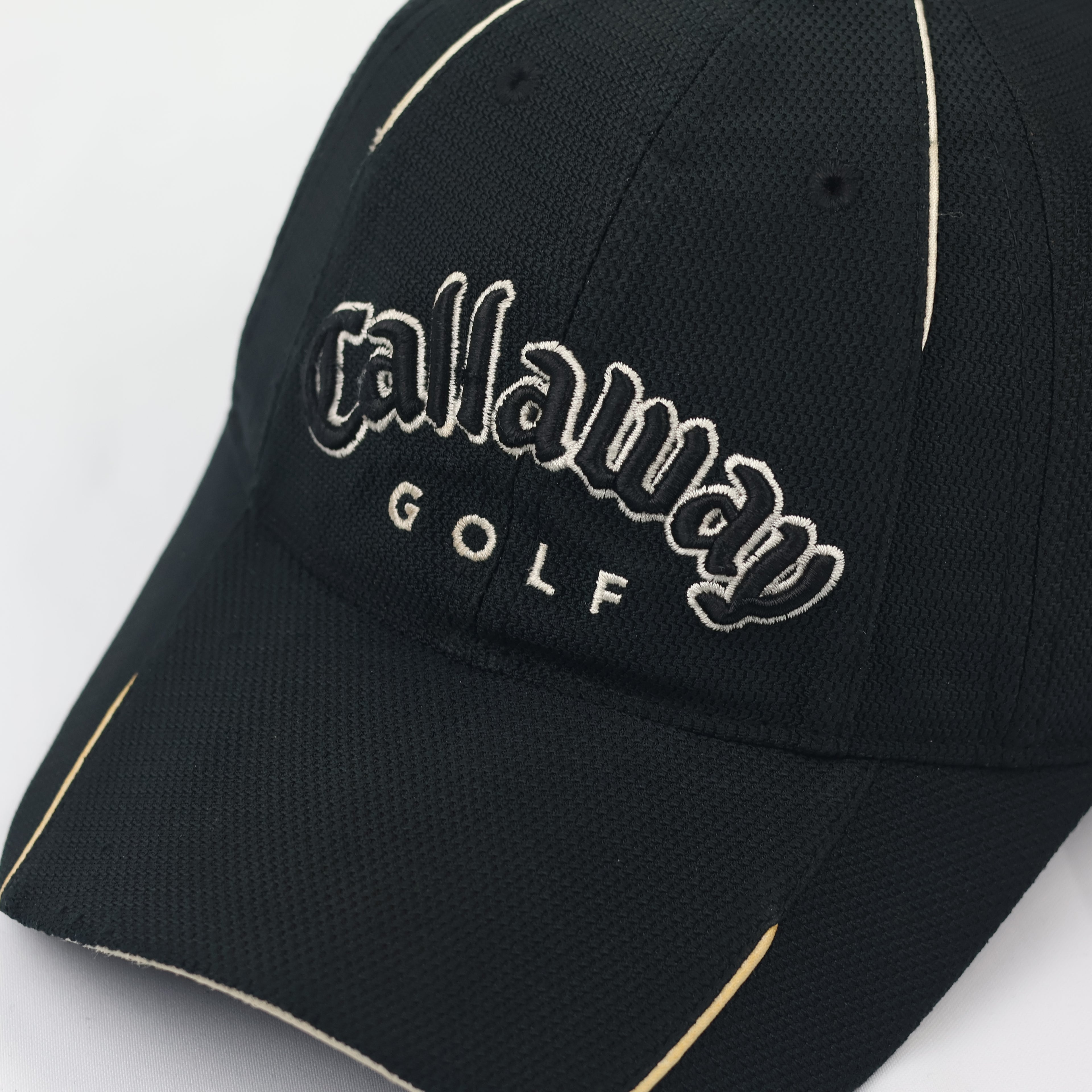 Callaway Golf X Series Thrifted Performance Cap – Black Micro-Mesh Sports Hat
