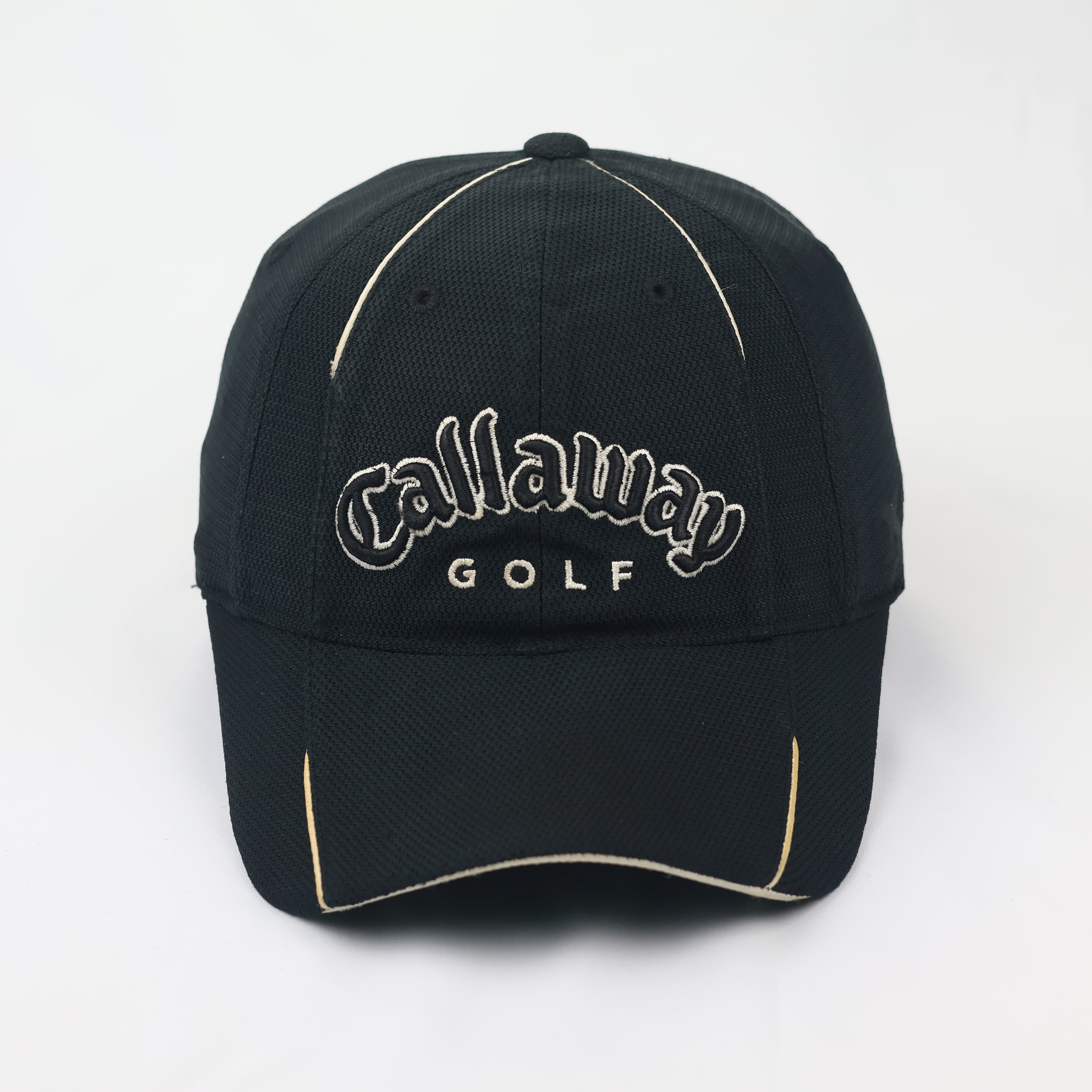 Callaway Golf X Series Thrifted Performance Cap – Black Micro-Mesh Sports Hat