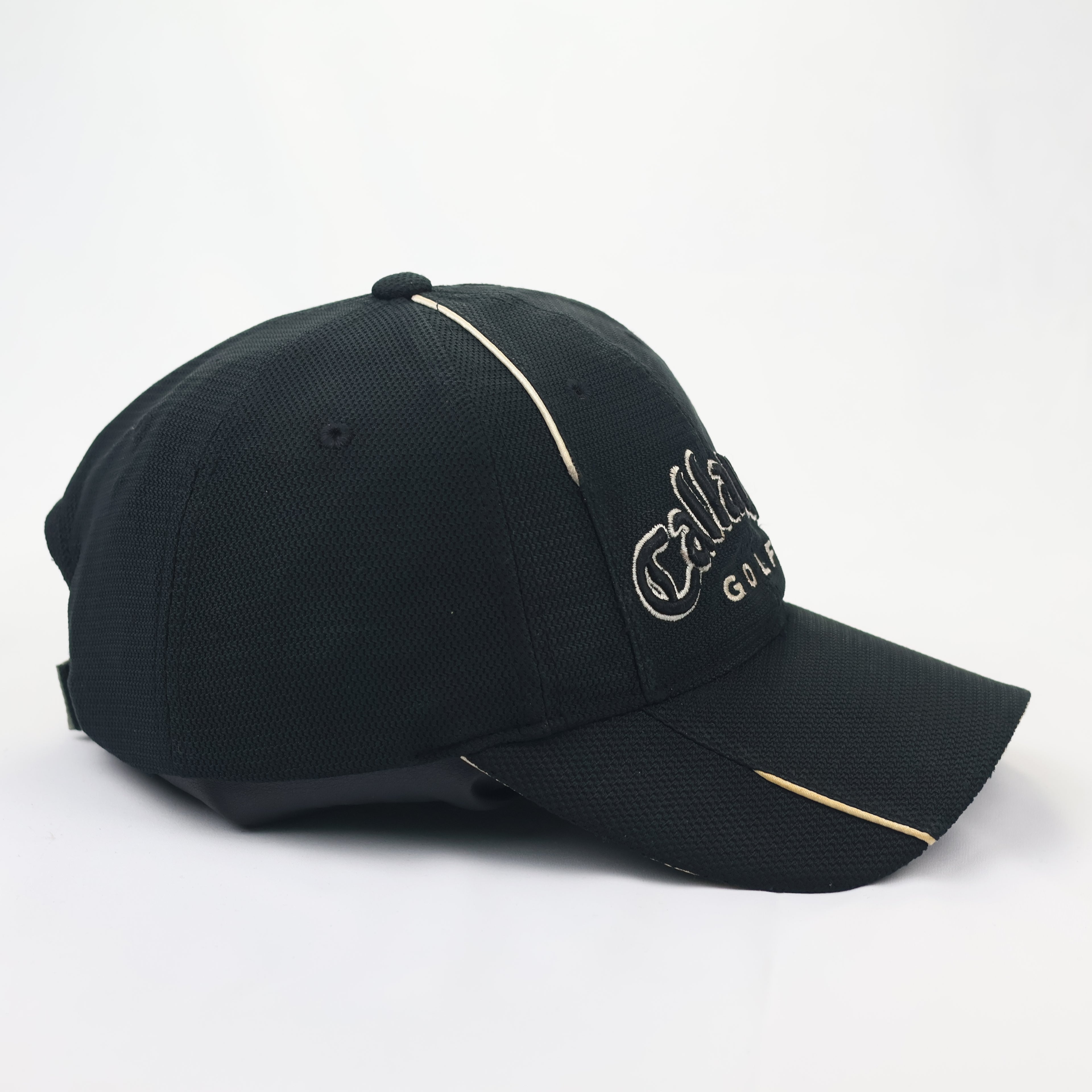 Callaway Golf X Series Thrifted Performance Cap – Black Micro-Mesh Sports Hat