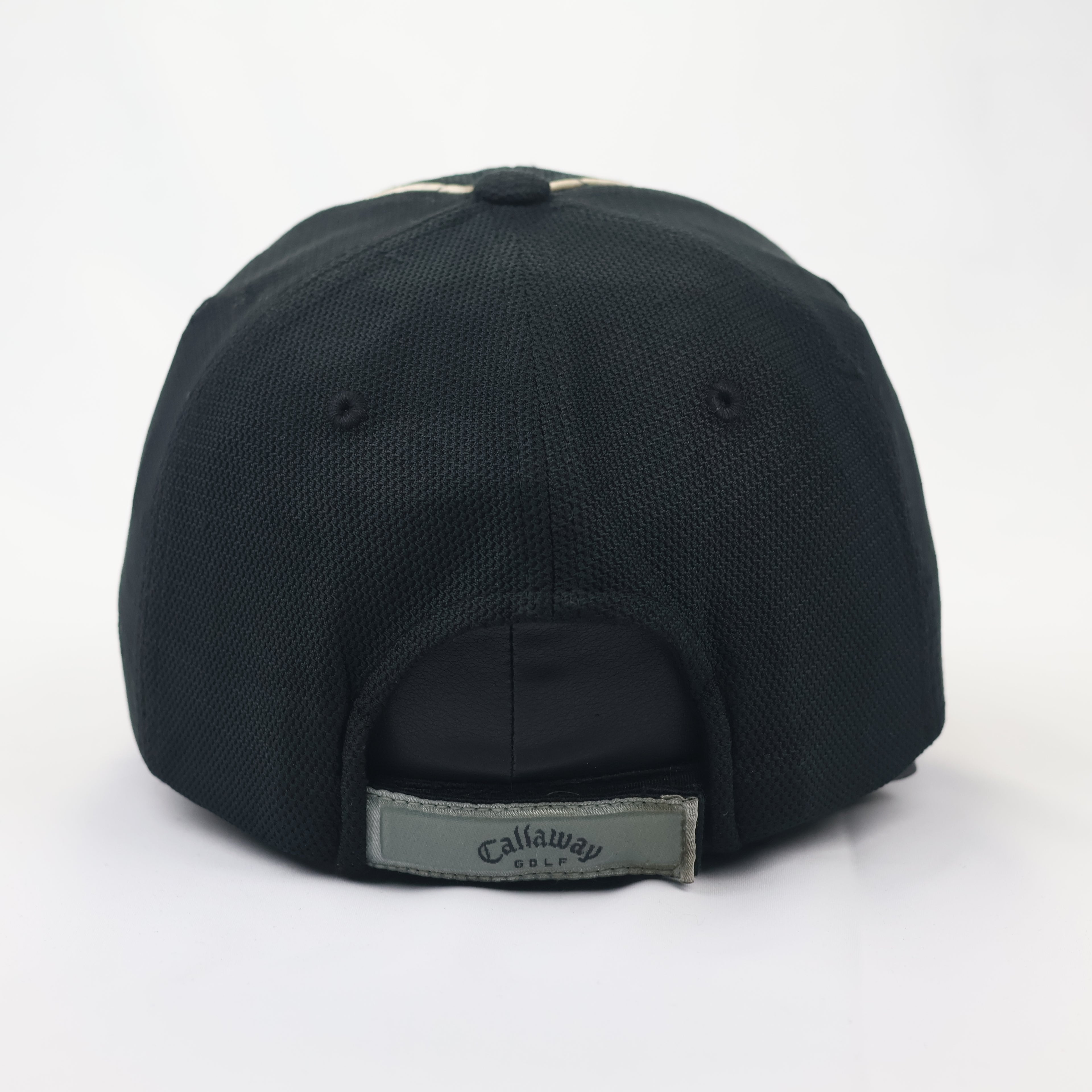 Callaway Golf X Series Thrifted Performance Cap – Black Micro-Mesh Sports Hat