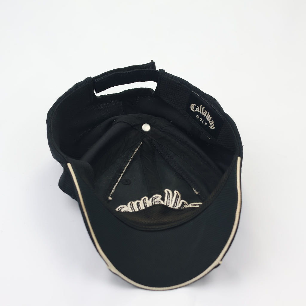 Callaway Golf X Series Thrifted Performance Cap – Black Micro-Mesh Sports Hat