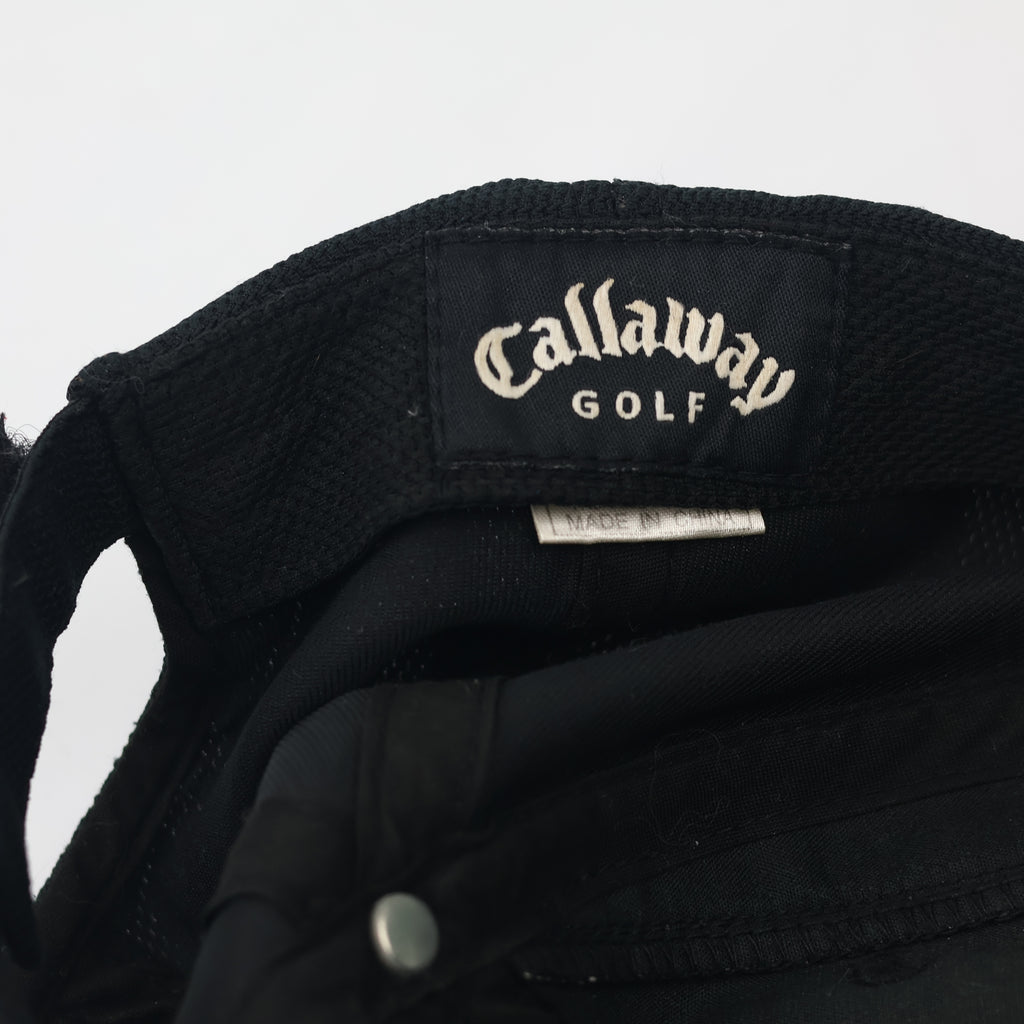 Callaway Golf X Series Thrifted Performance Cap – Black Micro-Mesh Sports Hat
