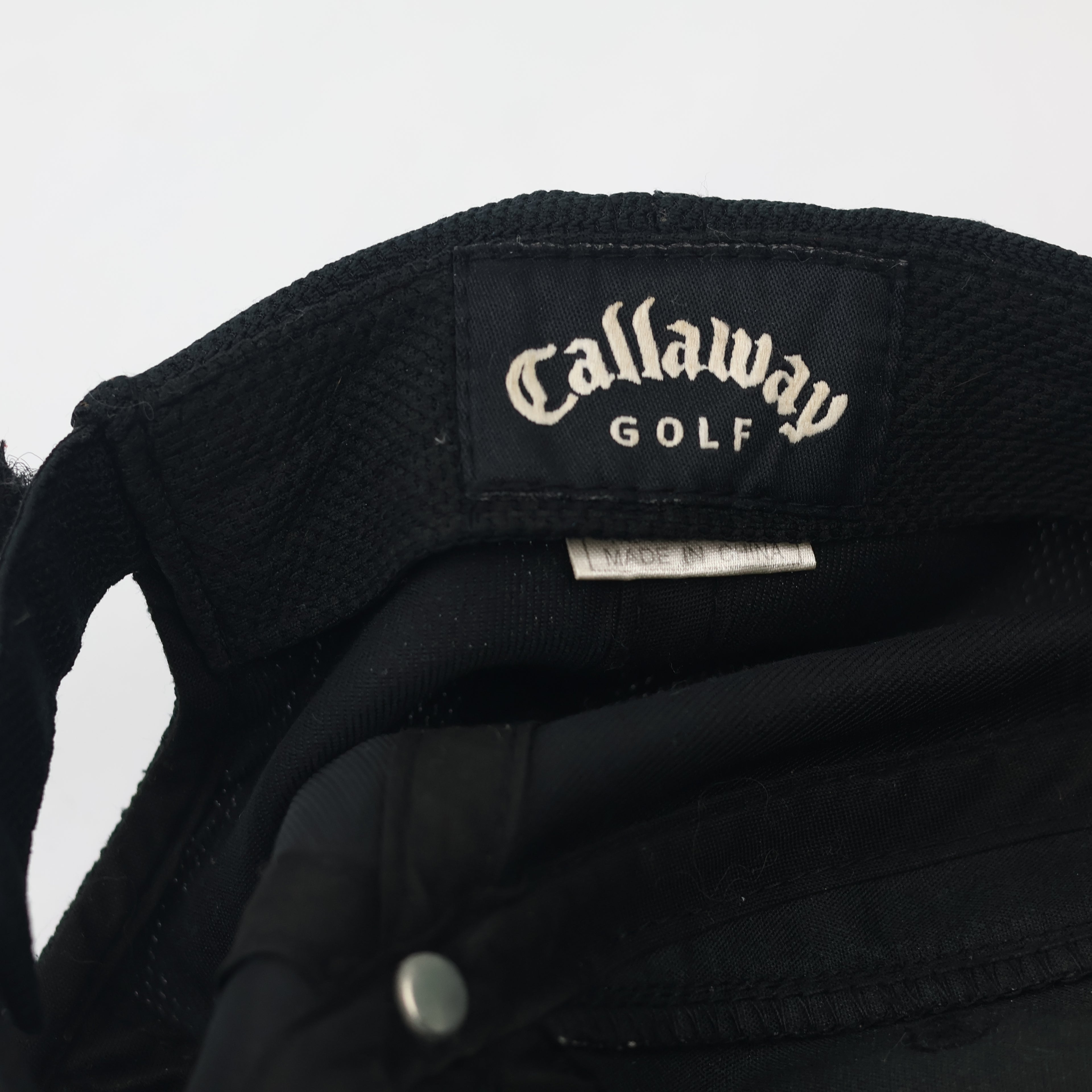 Callaway Golf X Series Thrifted Performance Cap – Black Micro-Mesh Sports Hat