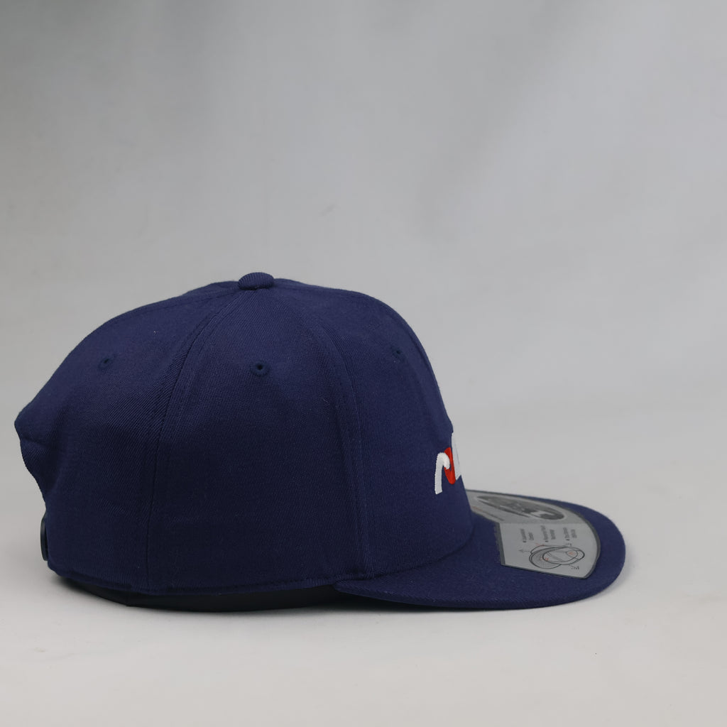 Thrifted Yupoong Flexfit 110 Kran Bühne Navy Snapback Cap (57-58cm) | 10643