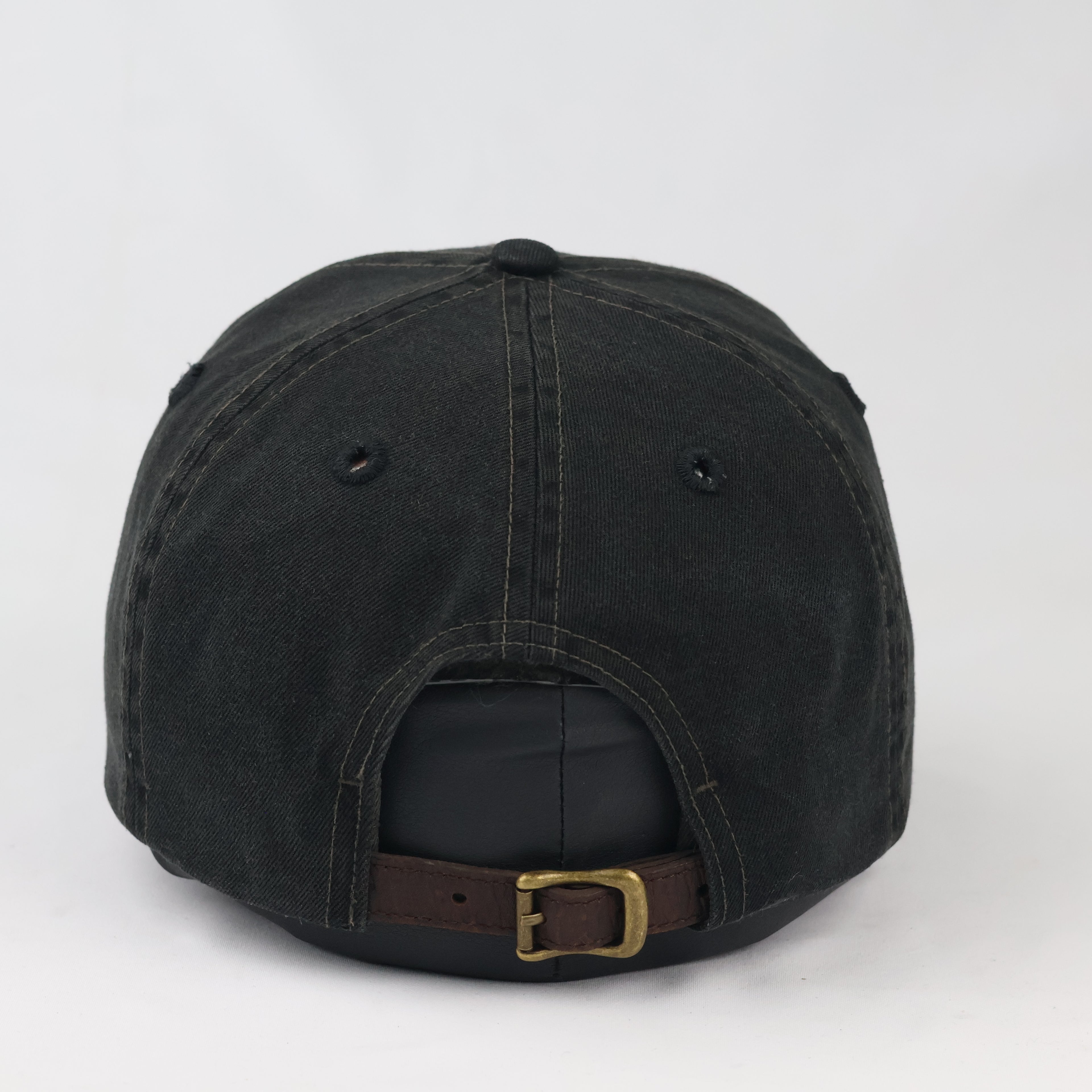 Vintage Double RL Ralph Lauren Baseball Cap - Distressed Black Sportswear Hat