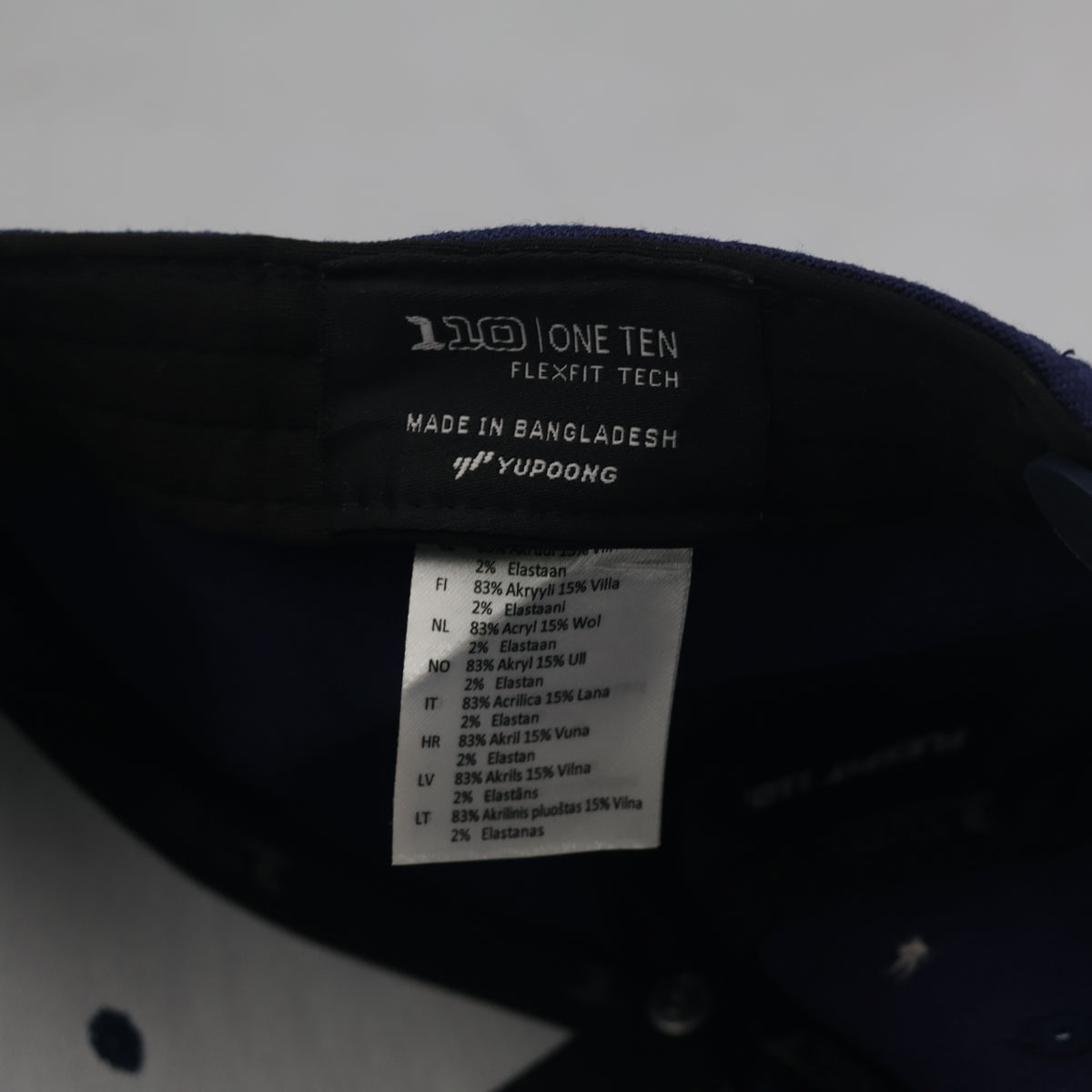 Thrifted Yupoong Flexfit 110 Kran Bühne Navy Snapback Cap (57-58cm) | 10643