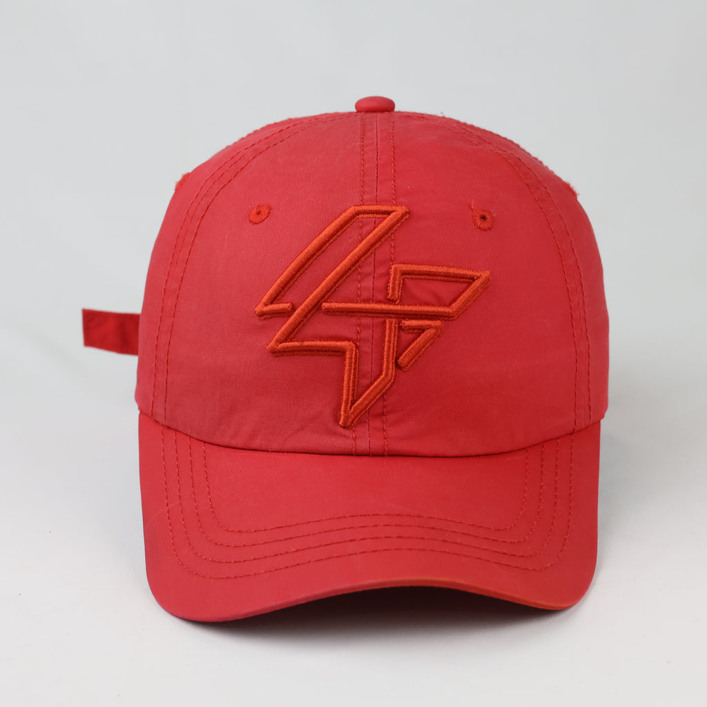 Official 4F Embroidered Sport Cap | Thrifted Vibrant Red Baseball Hat