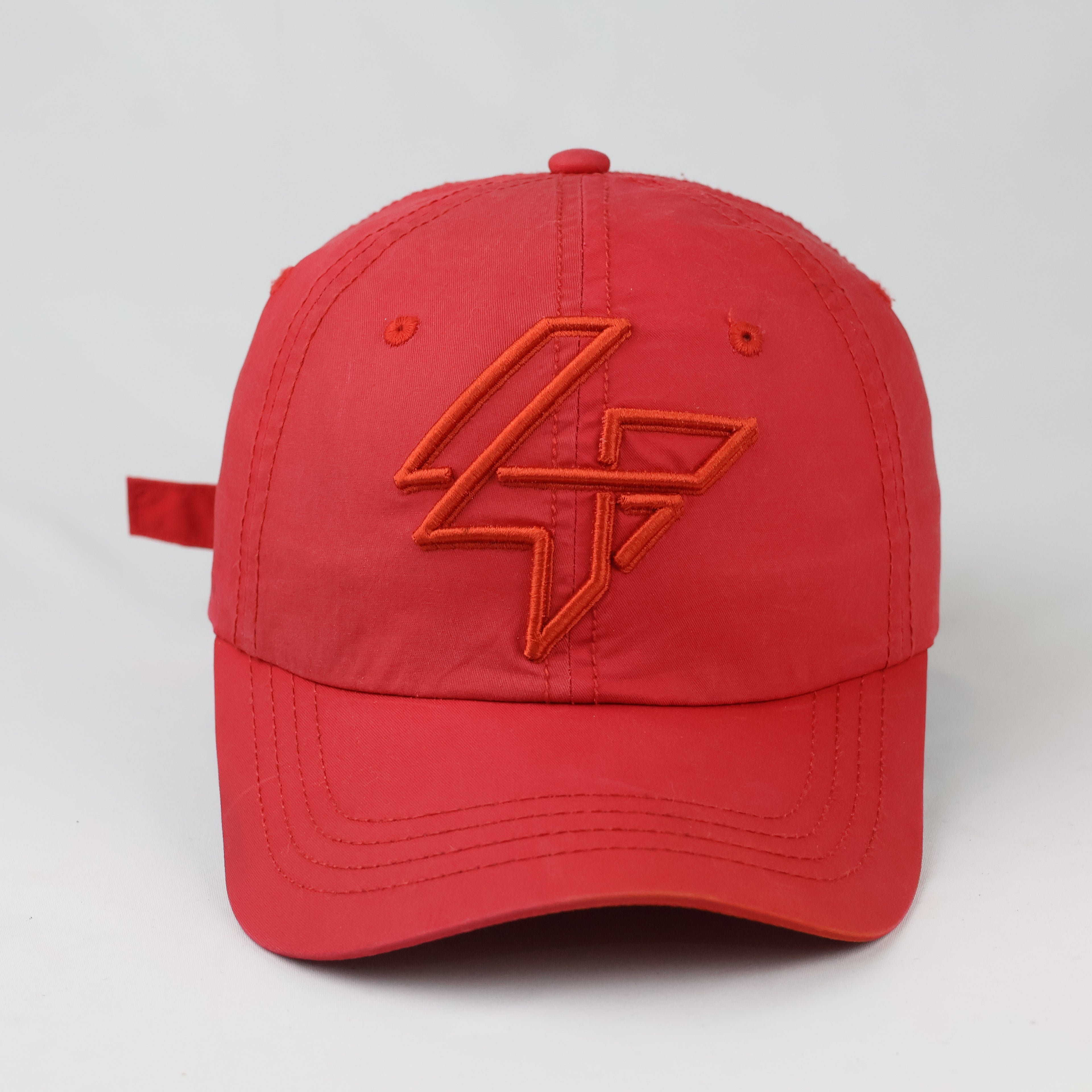 Official 4F Embroidered Sport Cap | Thrifted Vibrant Red Baseball Hat