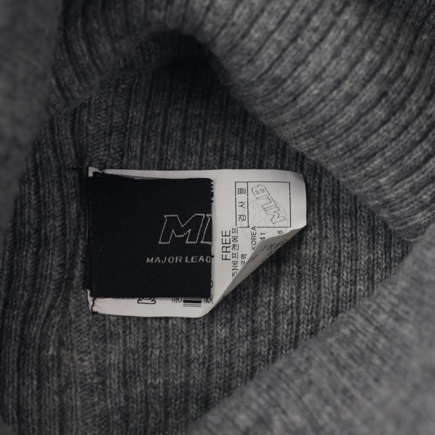 MLB Korea "Cat Ear" Beanie | Grey Baltimore Orioles Knit Hat | K-Pop Style