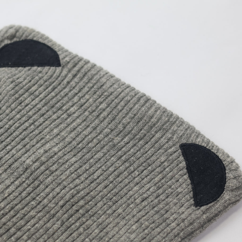 MLB Korea "Cat Ear" Beanie | Grey Baltimore Orioles Knit Hat | K-Pop Style