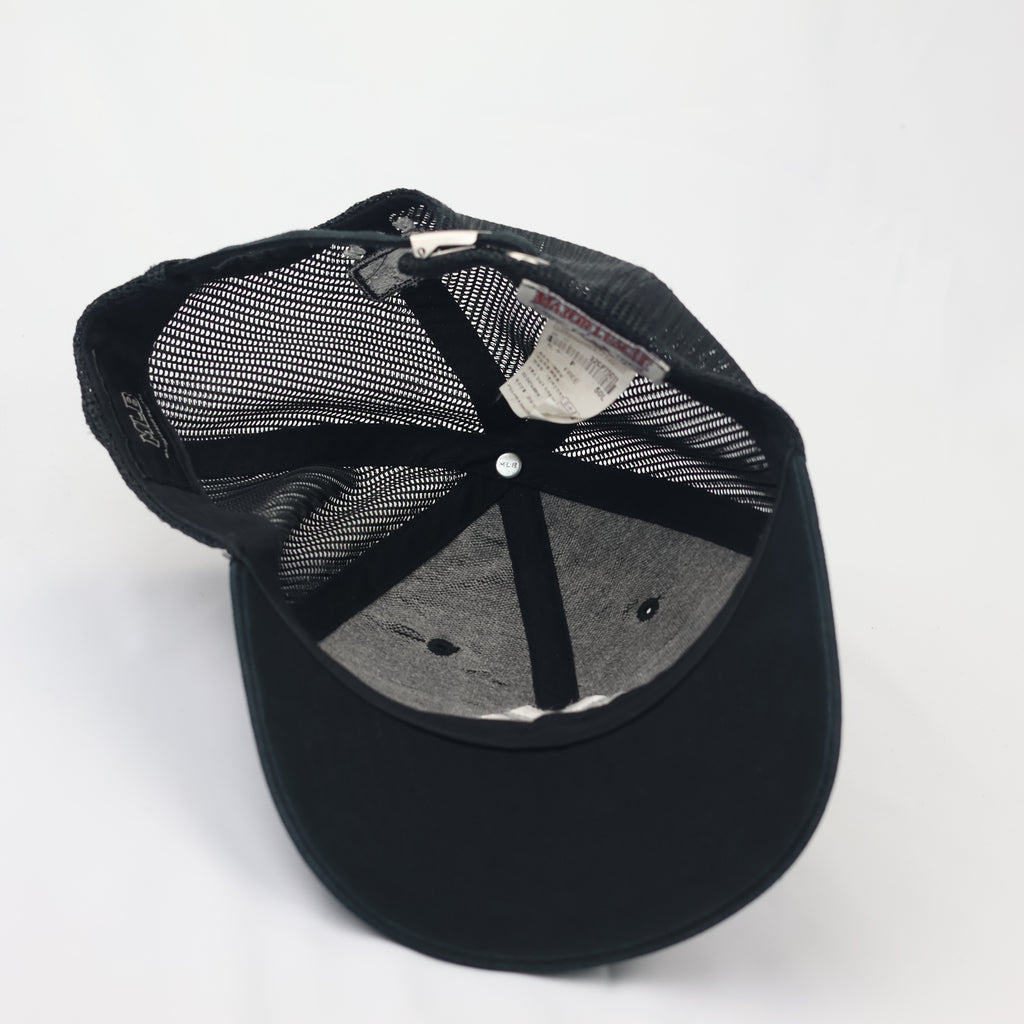 Official MLB New York Yankees Thrifted Trucker Hat – Black Mesh Snapback