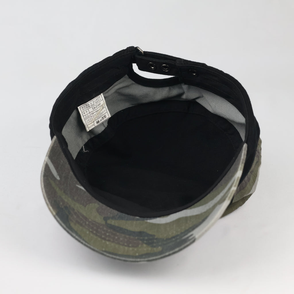 Vintage Shako Camo Army Cadet Cap - Black & Woodland Patrol Hat