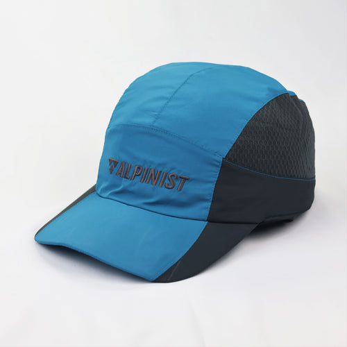 Alpinist Outdoor Technical Thrifted Running Cap – Blue & Grey Breathable Mesh Hat