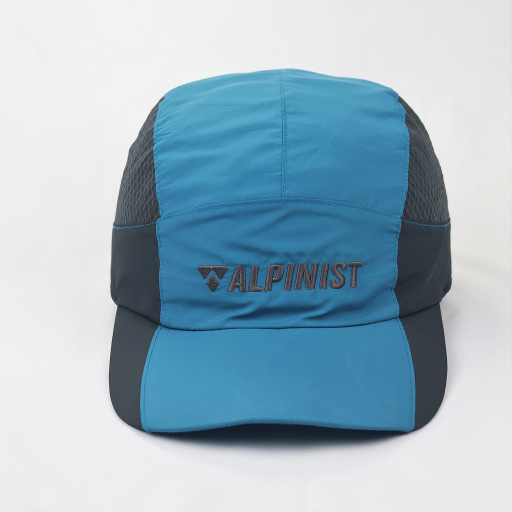 Alpinist Outdoor Technical Thrifted Running Cap – Blue & Grey Breathable Mesh Hat