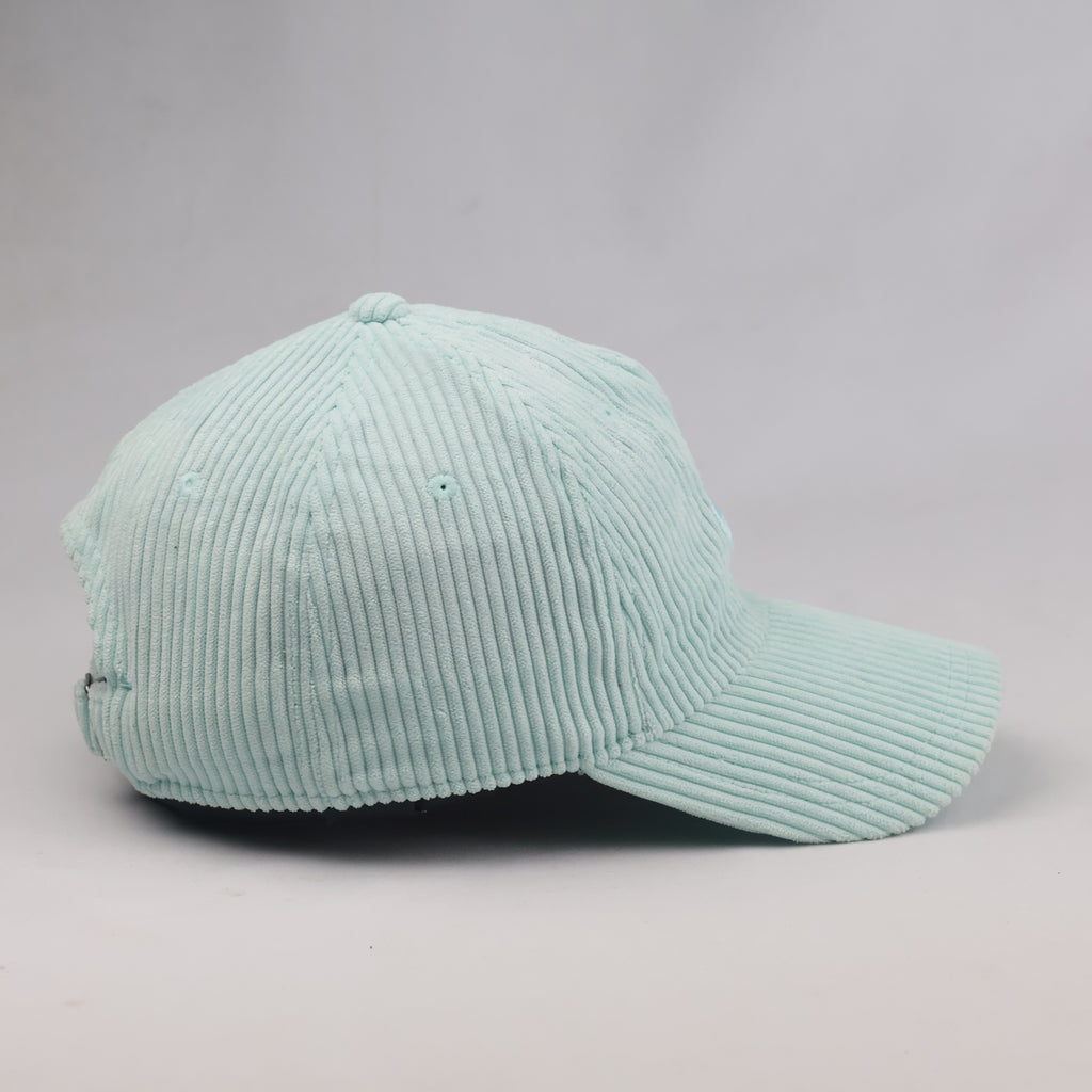Thrifted Pastel Mint Nike Corduroy Baseball Cap – Unisex Size S/M 56–57 cm | 10625