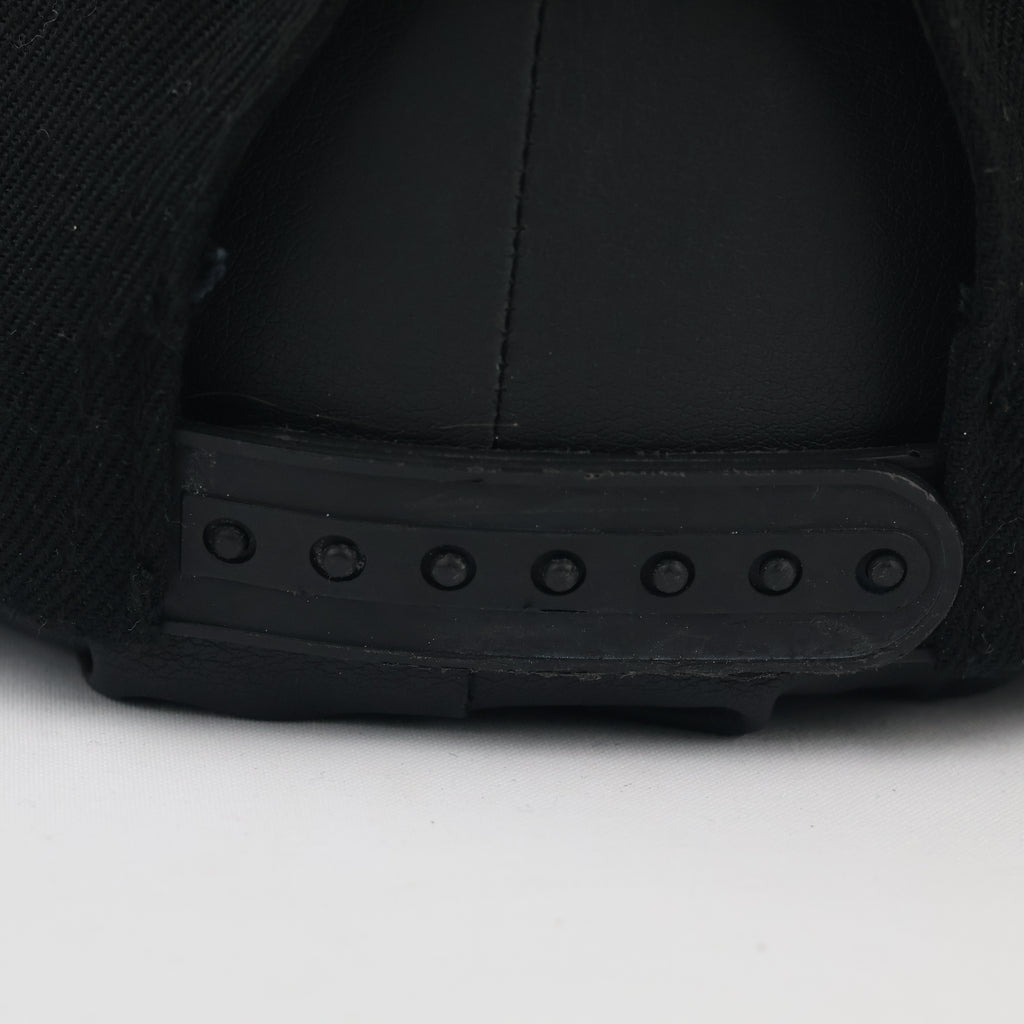 Vintage Style Beechfield Black Snapback - Engraved Leather Painter Cap