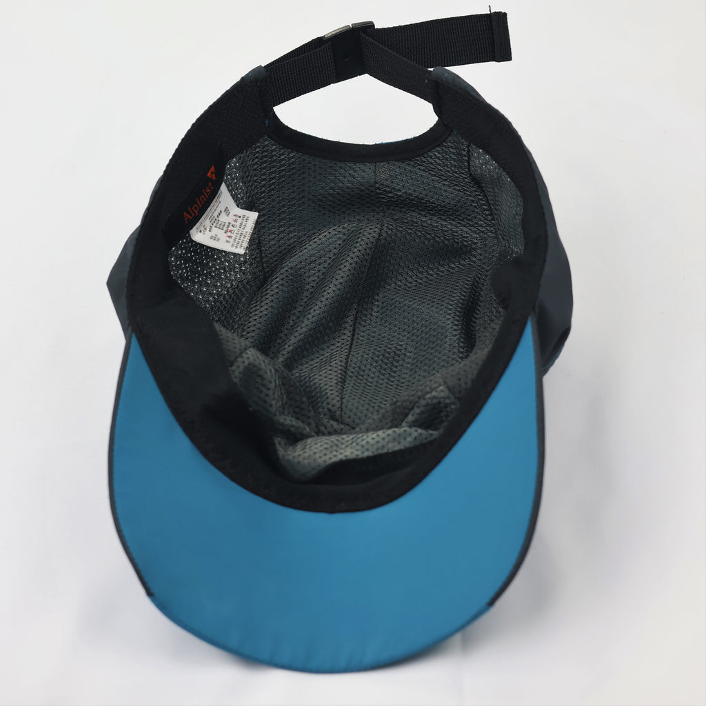 Alpinist Outdoor Technical Thrifted Running Cap – Blue & Grey Breathable Mesh Hat