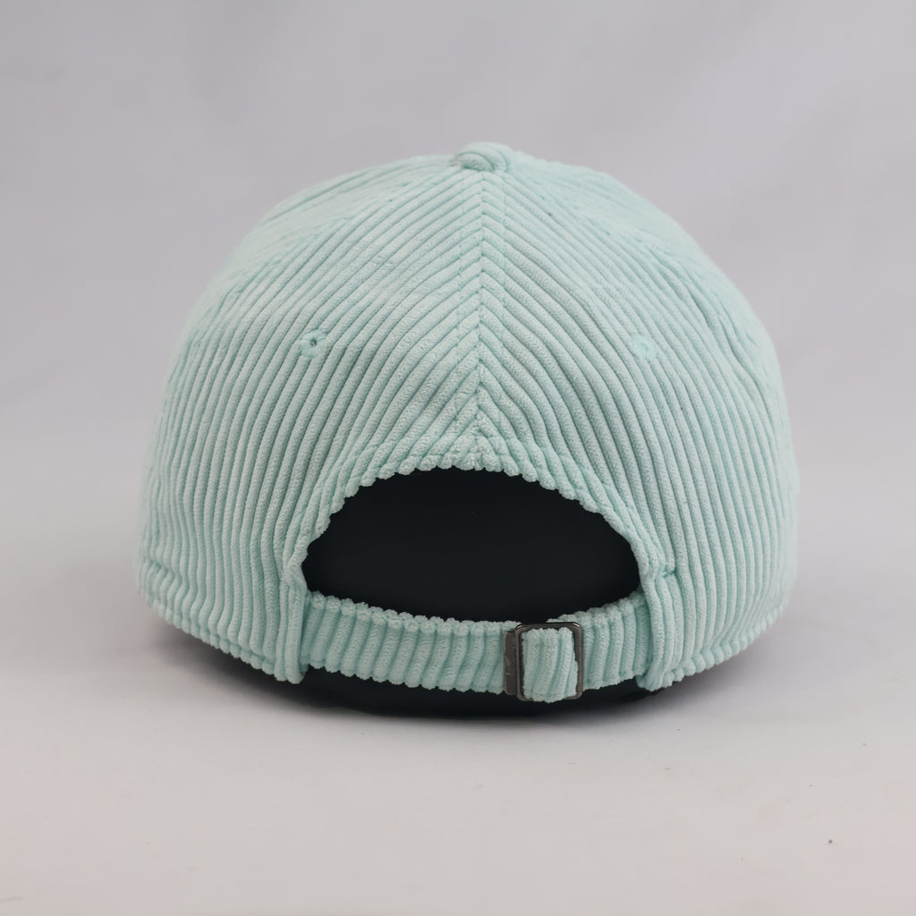 Thrifted Pastel Mint Nike Corduroy Baseball Cap – Unisex Size S/M 56–57 cm | 10625