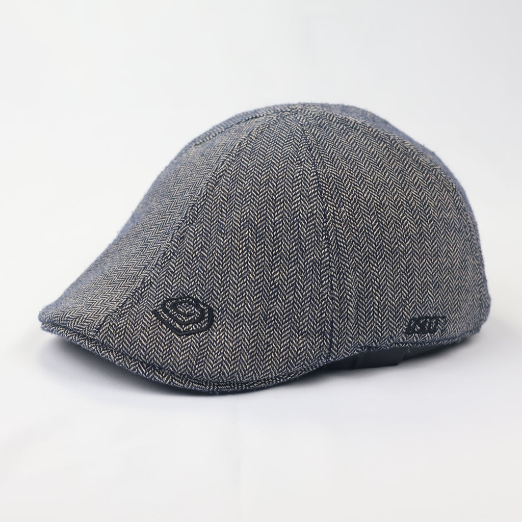 Quickside Authentic Wool Blend Driving Cap – Herringbone Newsboy Hat