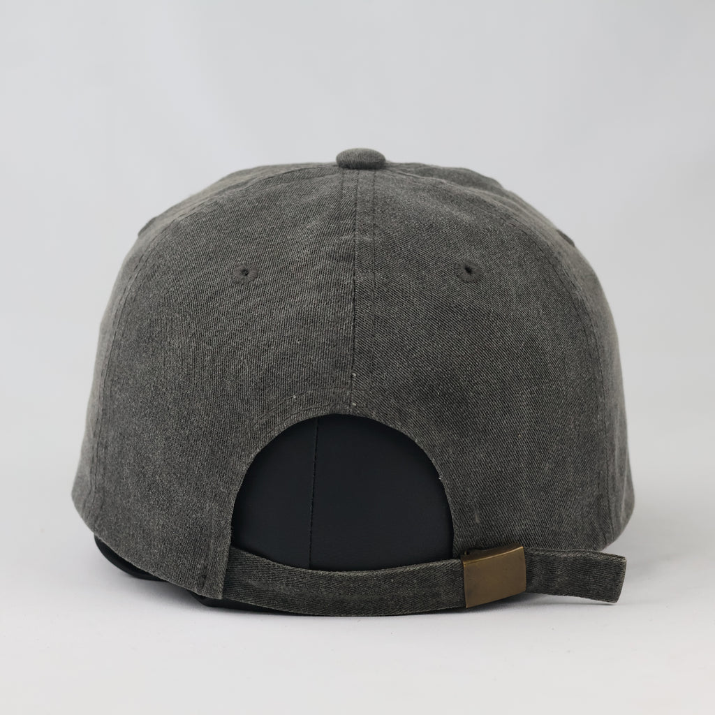 Vintage Style California Republic Baseball Hat - Charcoal Gray Pastel Pink Cap