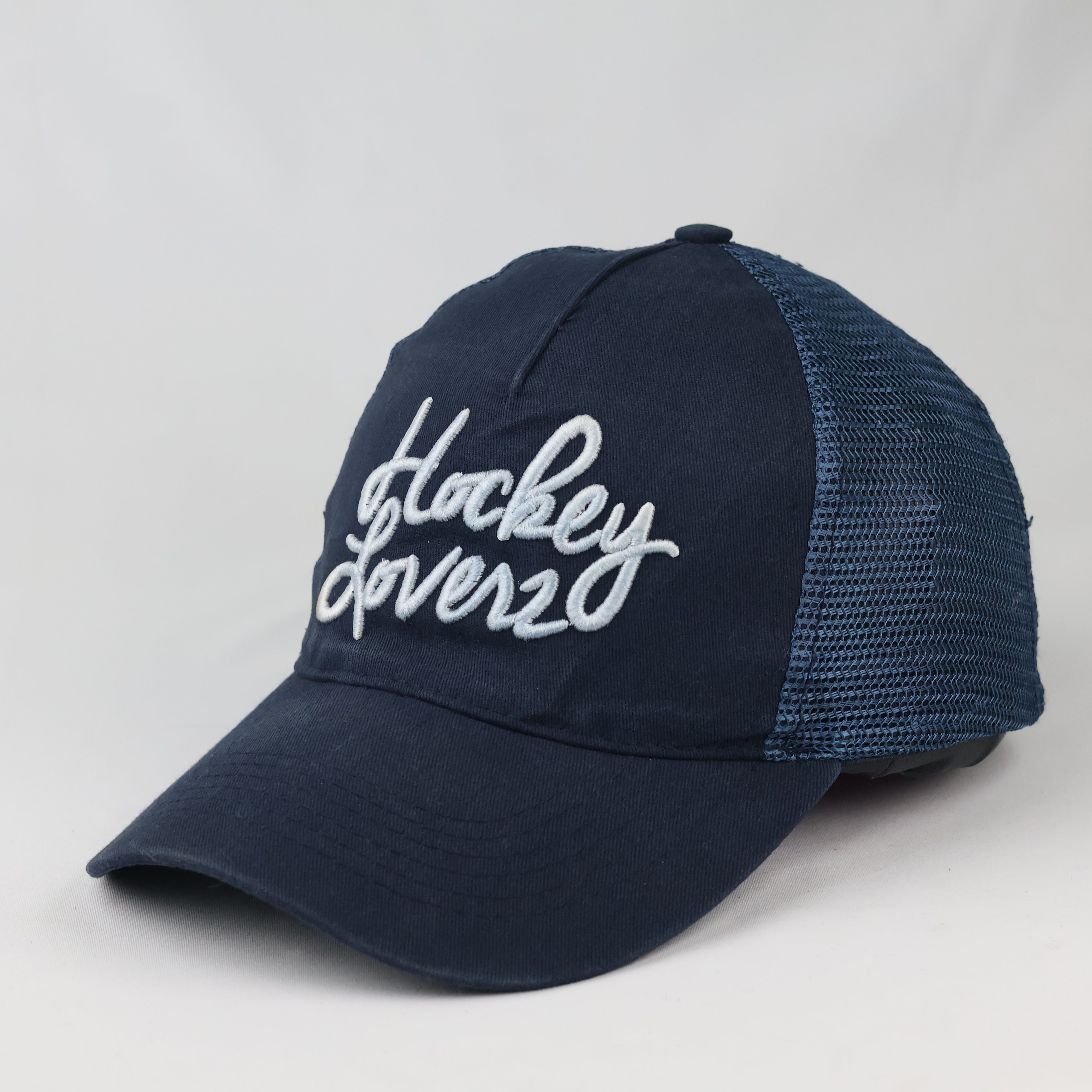 Hockey Loverz Embroidered Mesh Cap | Thrifted Athletic Hat 56-58cm