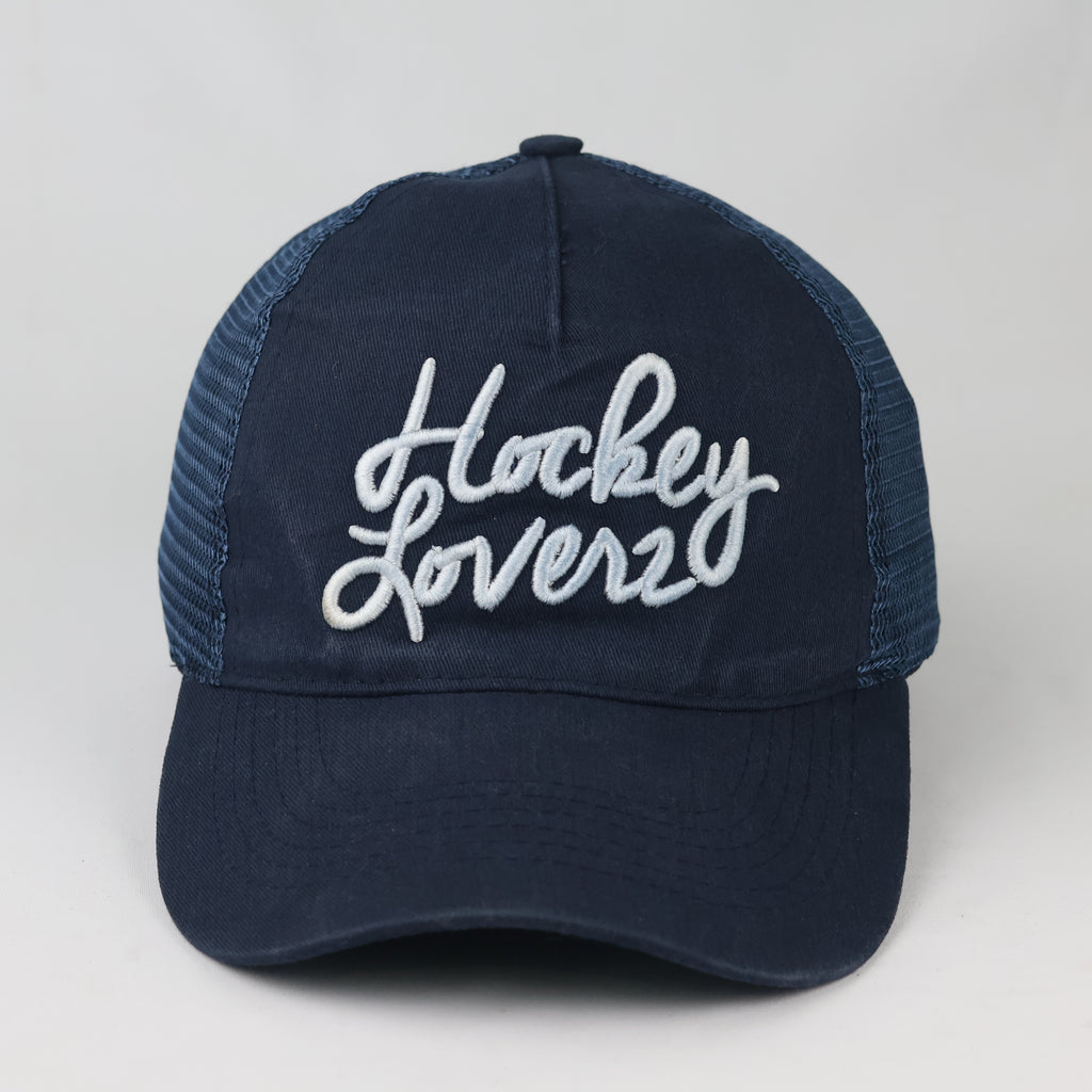 Hockey Loverz Embroidered Mesh Cap | Thrifted Athletic Hat 56-58cm