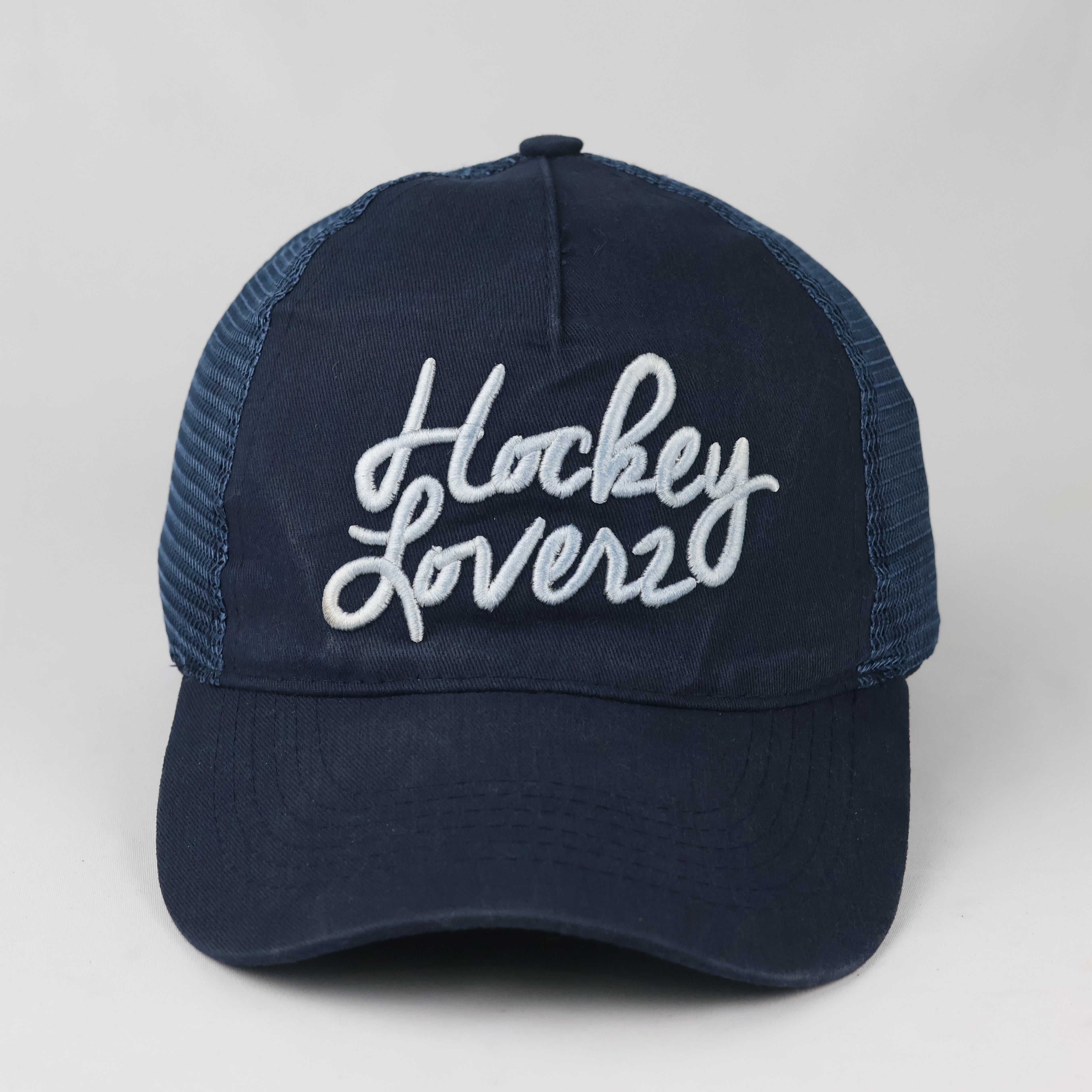 Hockey Loverz Embroidered Mesh Cap | Thrifted Athletic Hat 56-58cm