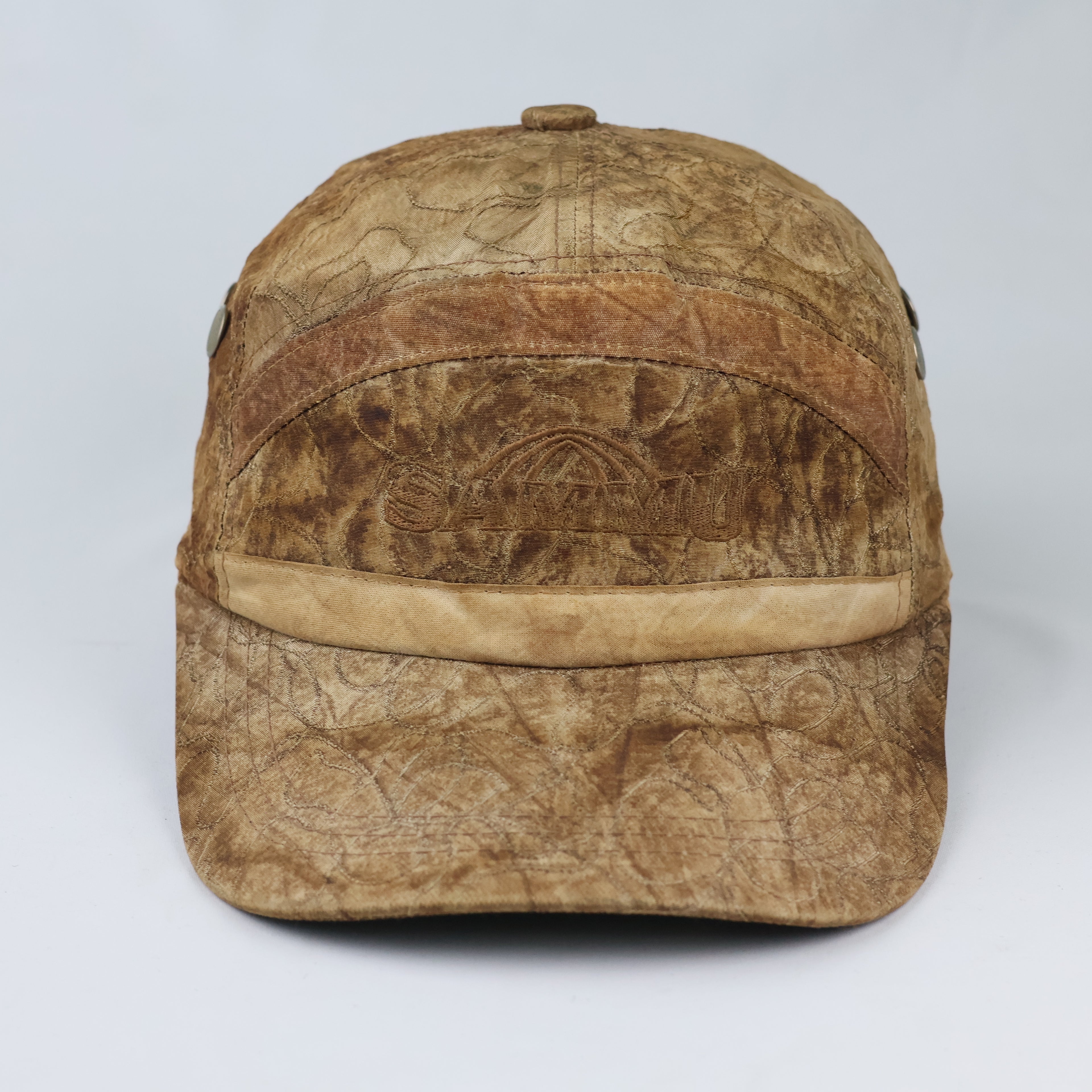 Retro SAMMU Textured 5-Panel Cap - Earthy Gorpcore Outdoor Utility Hat