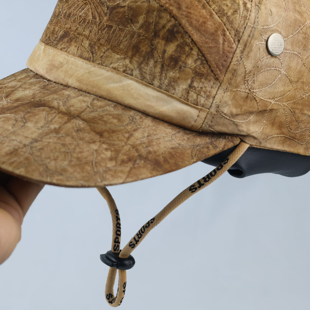 Retro SAMMU Textured 5-Panel Cap - Earthy Gorpcore Outdoor Utility Hat