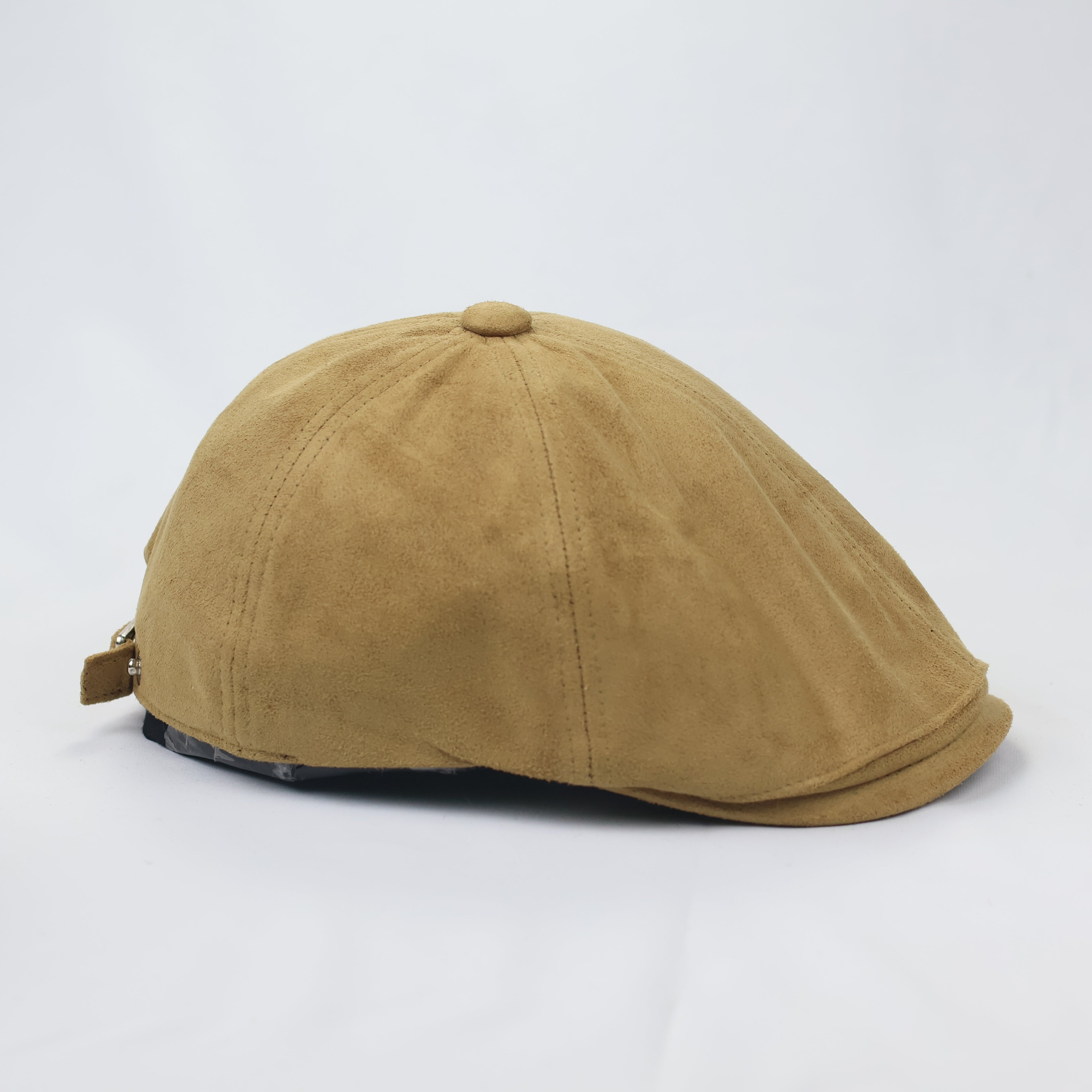 Premium Faux Suede Ivy Cap – Tan Brown Driving Hat (Size S)