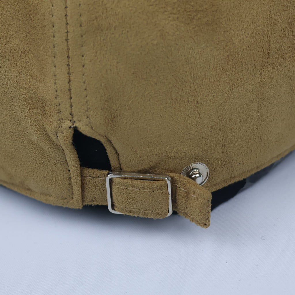 Premium Faux Suede Ivy Cap – Tan Brown Driving Hat (Size S)