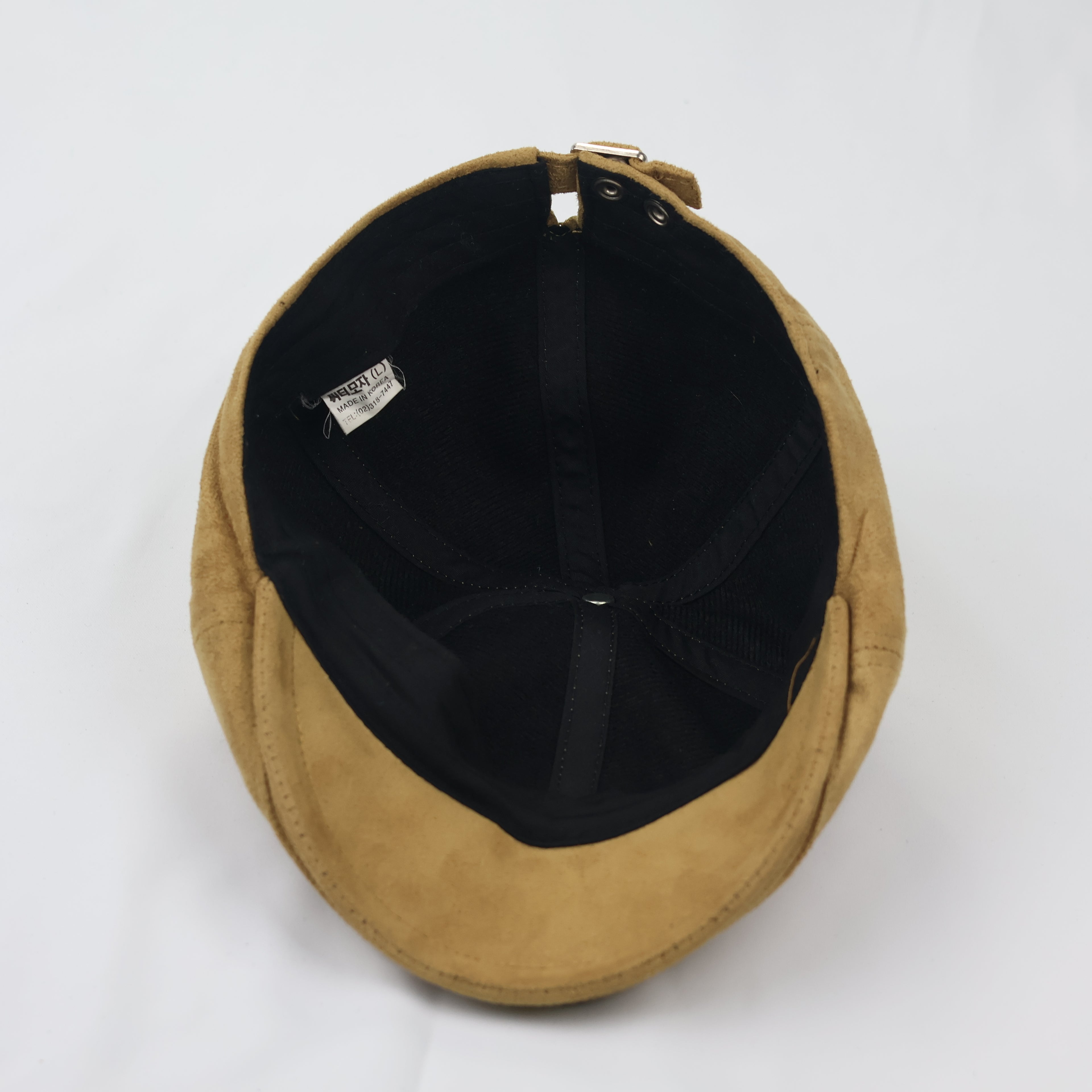 Premium Faux Suede Ivy Cap – Tan Brown Driving Hat (Size S)
