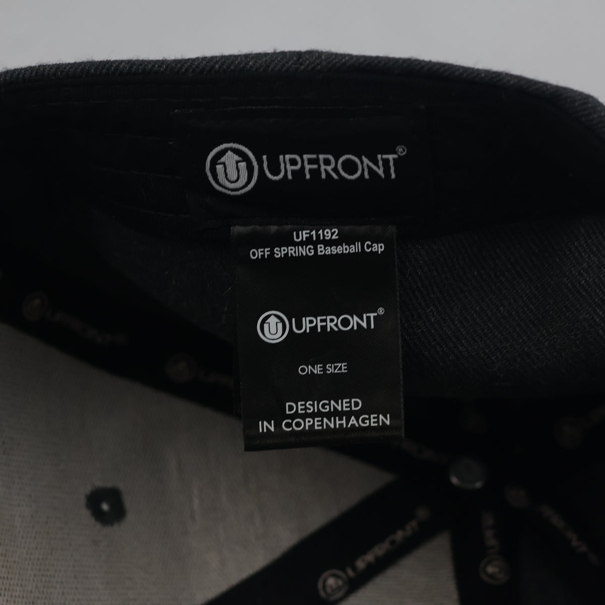 Thrifred Upfront Copenhagen OFF SPRING Charcoal Baseball Cap - 56-57cm | 10657