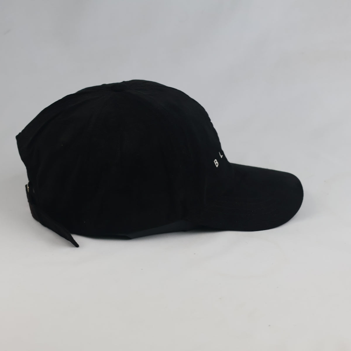 Thrifted Minimalist Black B L A N C O Baseball Cap – BROSS Hat 57-58cm | 10623