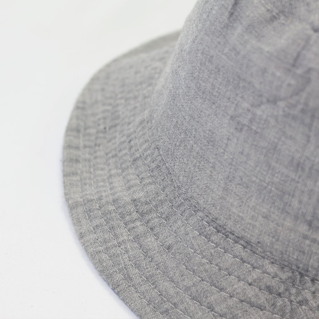 Reversible Blue Marijuana Leaf Bucket Hat - 2-in-1 Summer Festival Sun Hat