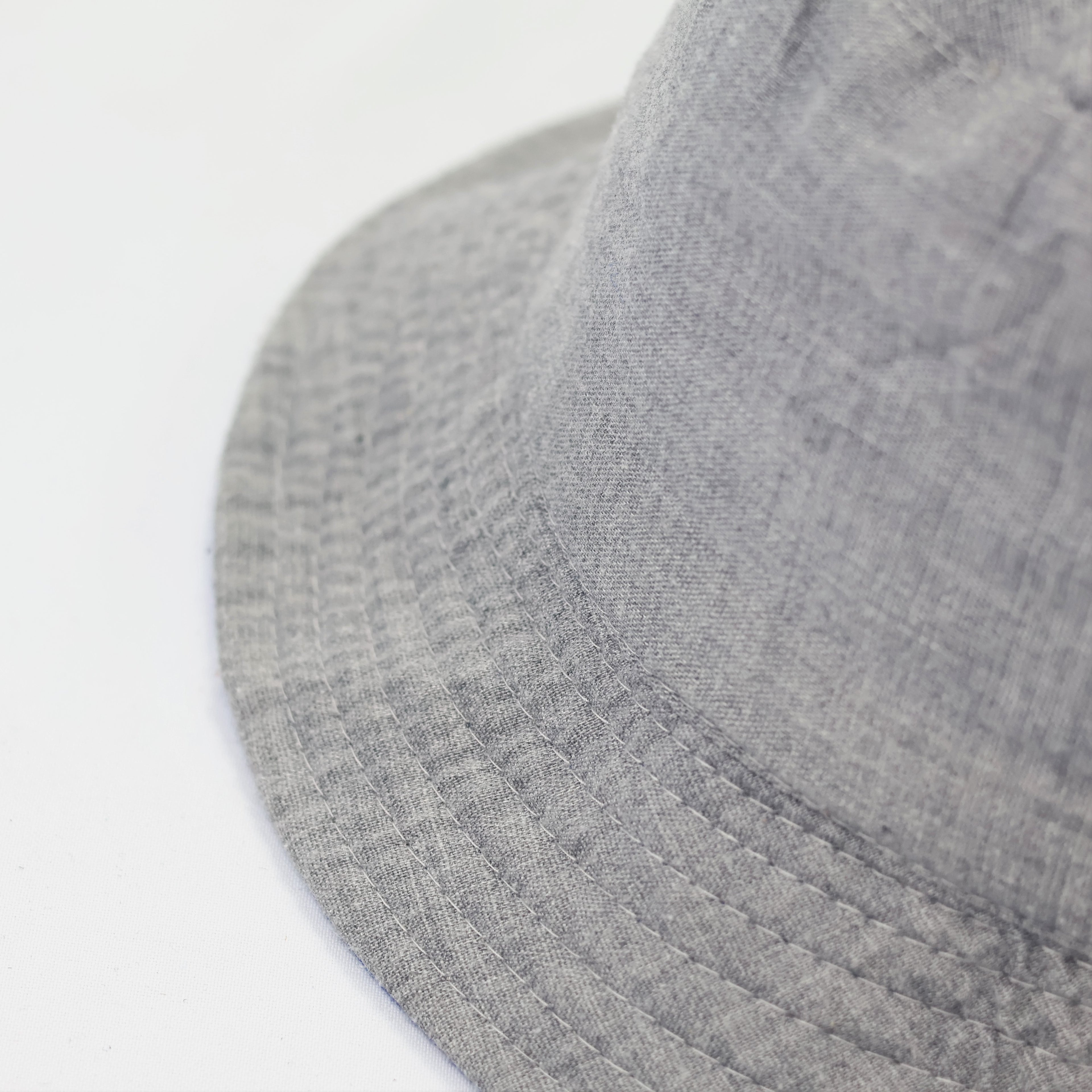 Reversible Blue Marijuana Leaf Bucket Hat - 2-in-1 Summer Festival Sun Hat