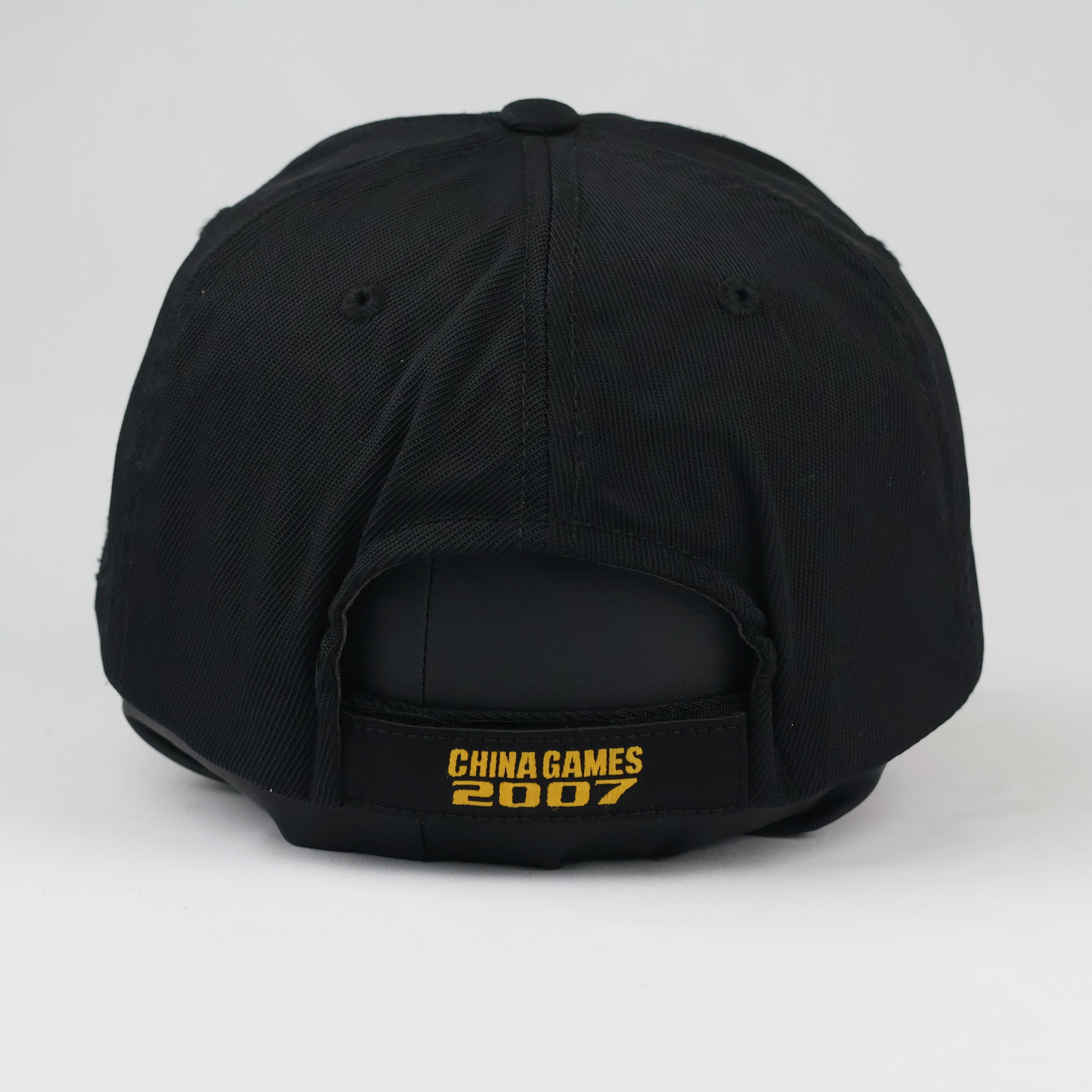 Vintage Adidas NBA China Games Ball Cap - Black & Yellow Strapback