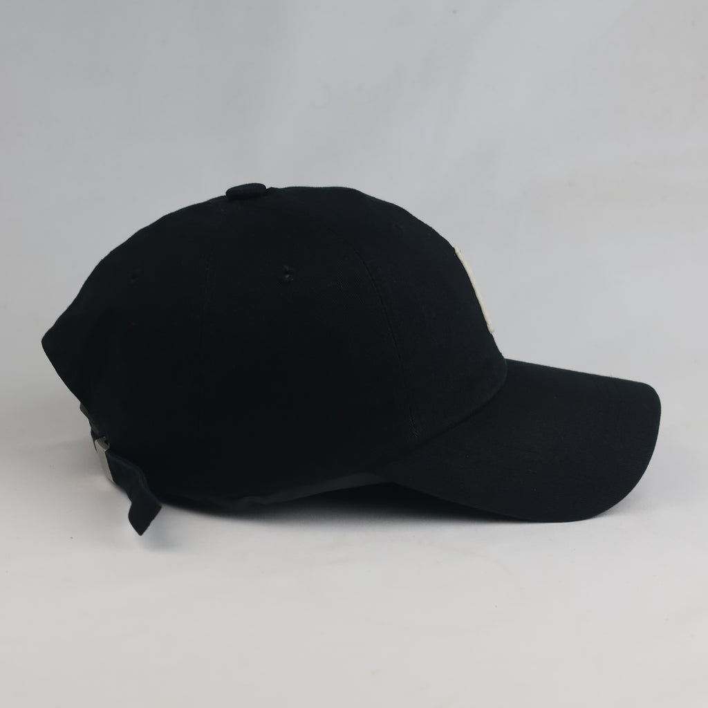 Thrifted Black Vintage Collegiate Letter "P" Baseball Cap | 10768