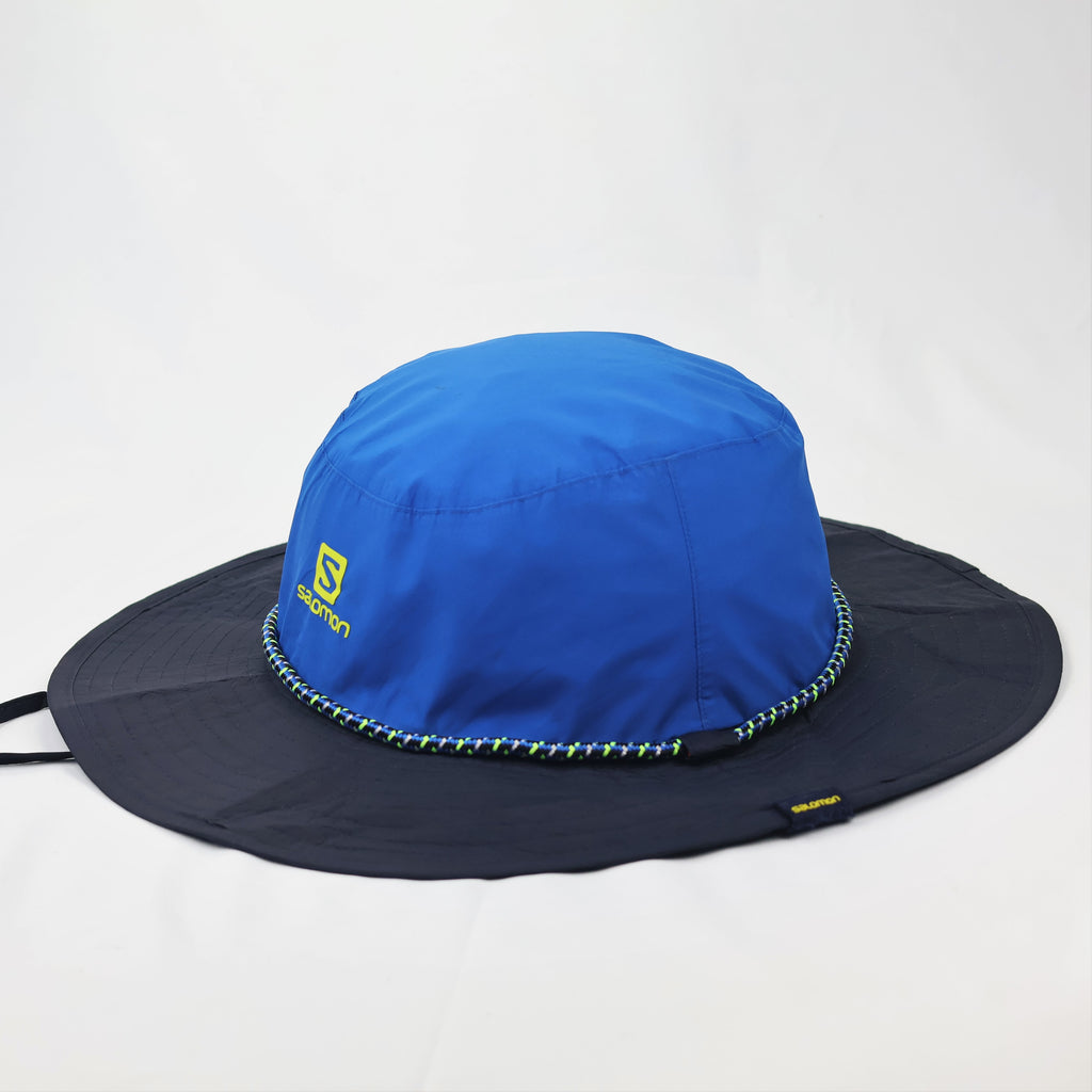 Salomon Outdoor Wide Brim Boonie Thriftd Hat – Blue Hiking Sun Cap