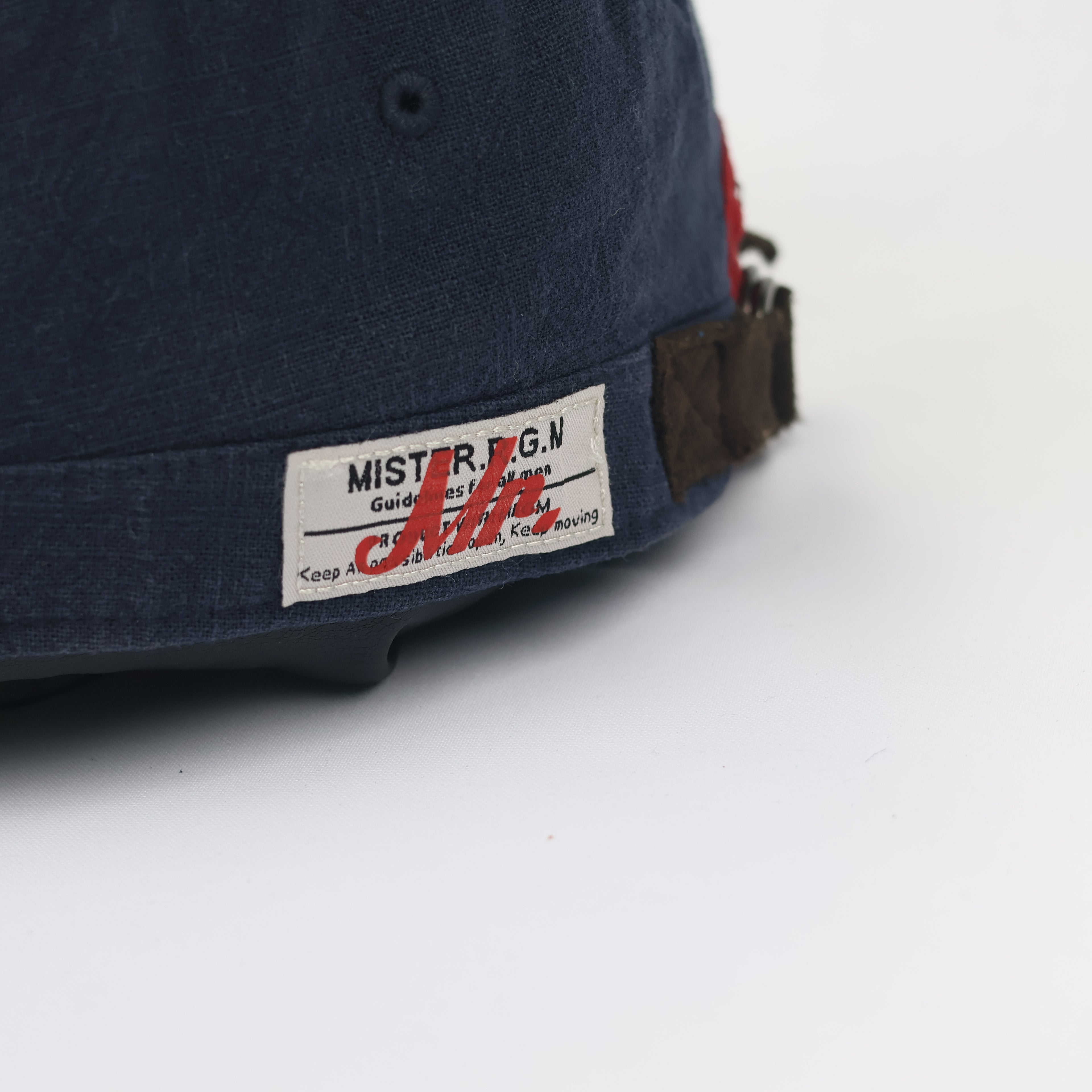 Mr. Real Good Man Navy Thrifted Military Cap - Vintage Cadet Hat