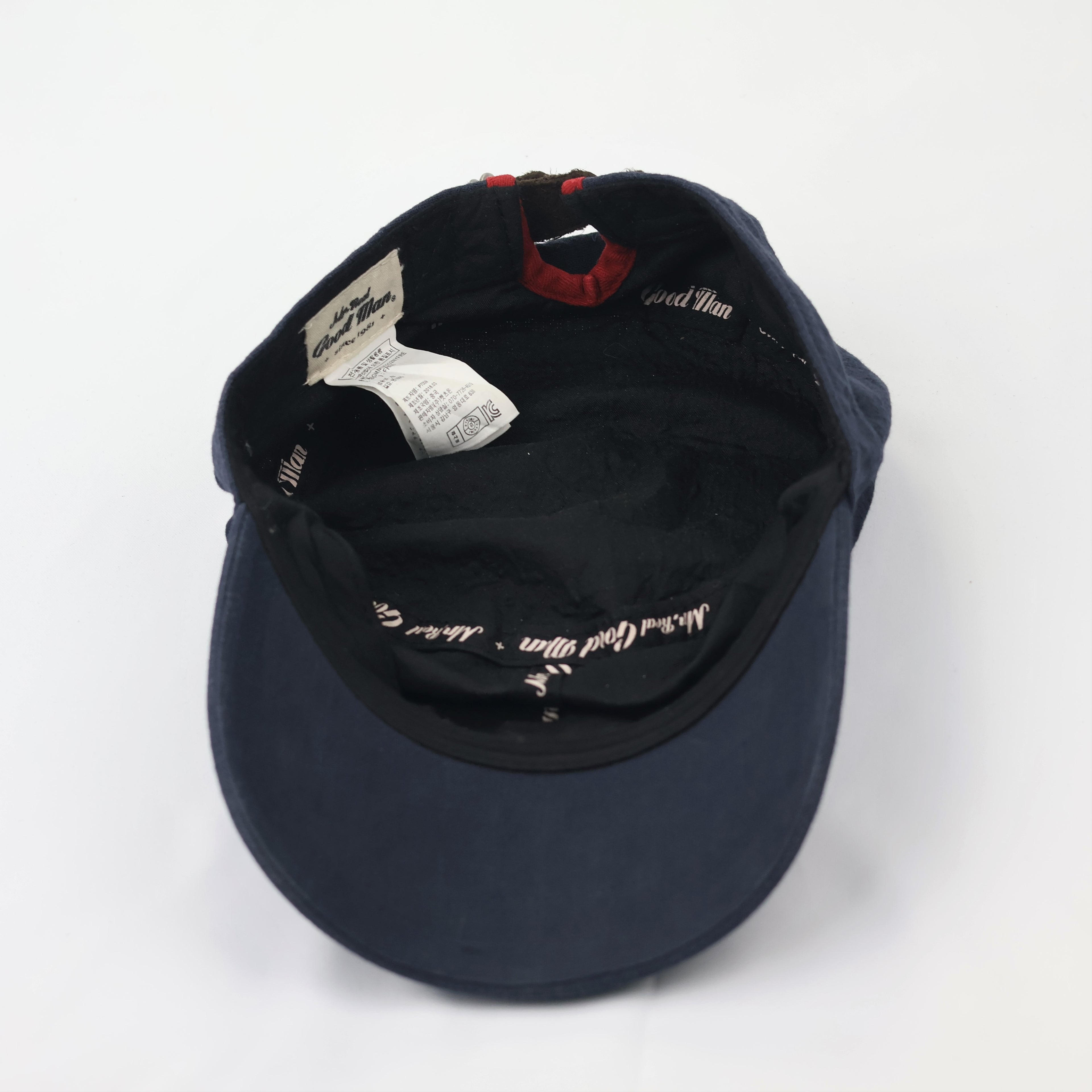 Mr. Real Good Man Navy Thrifted Military Cap - Vintage Cadet Hat