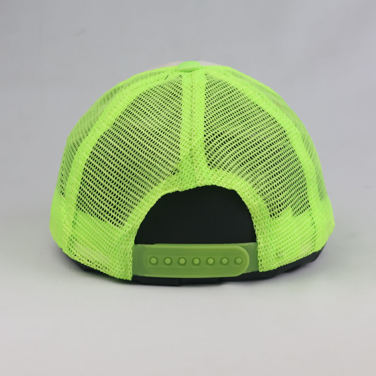 Thrifted "I Heart D* 123" Neon Green Graphic Trucker Hat  (56-58 cm) | 10757