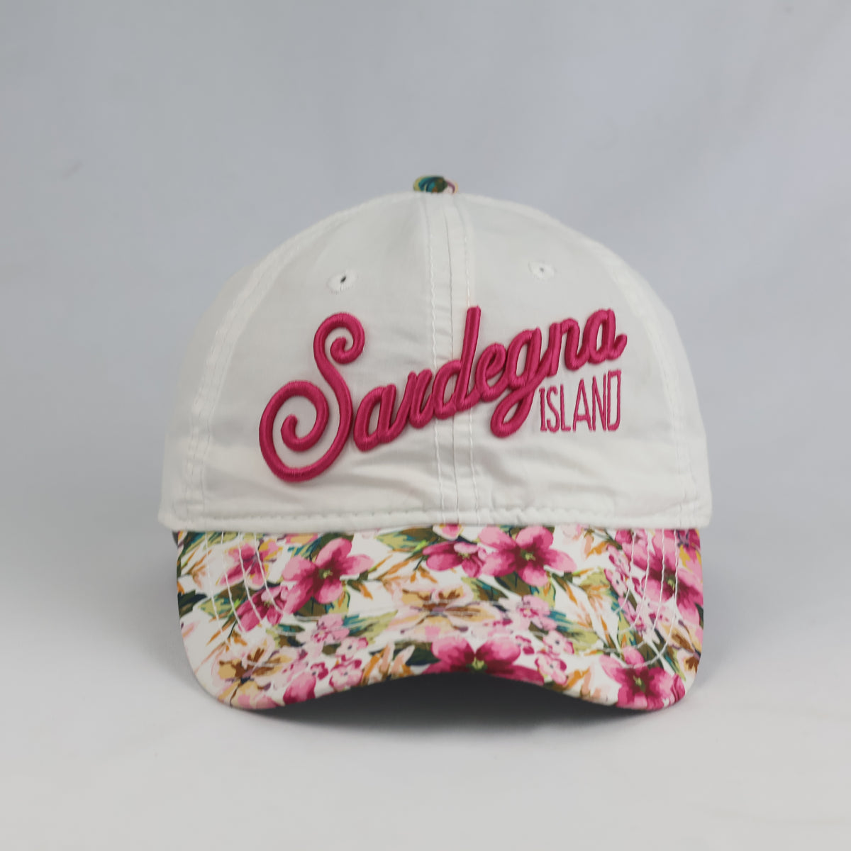 Thrifted Sardegna Floral Brim Embroidered Strapback Cap (56–57 cm) |10674