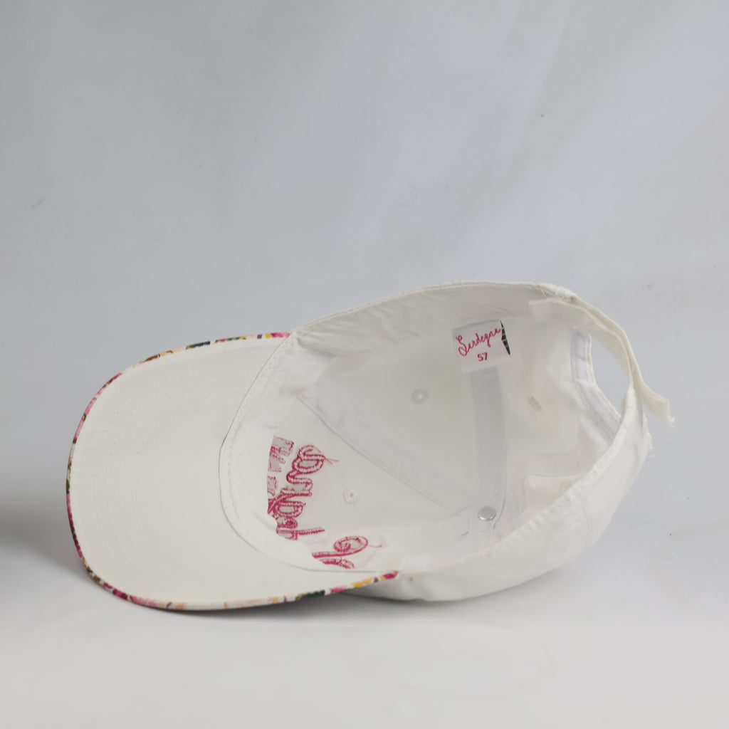 Thrifted Sardegna Floral Brim Embroidered Strapback Cap (56–57 cm) |10674